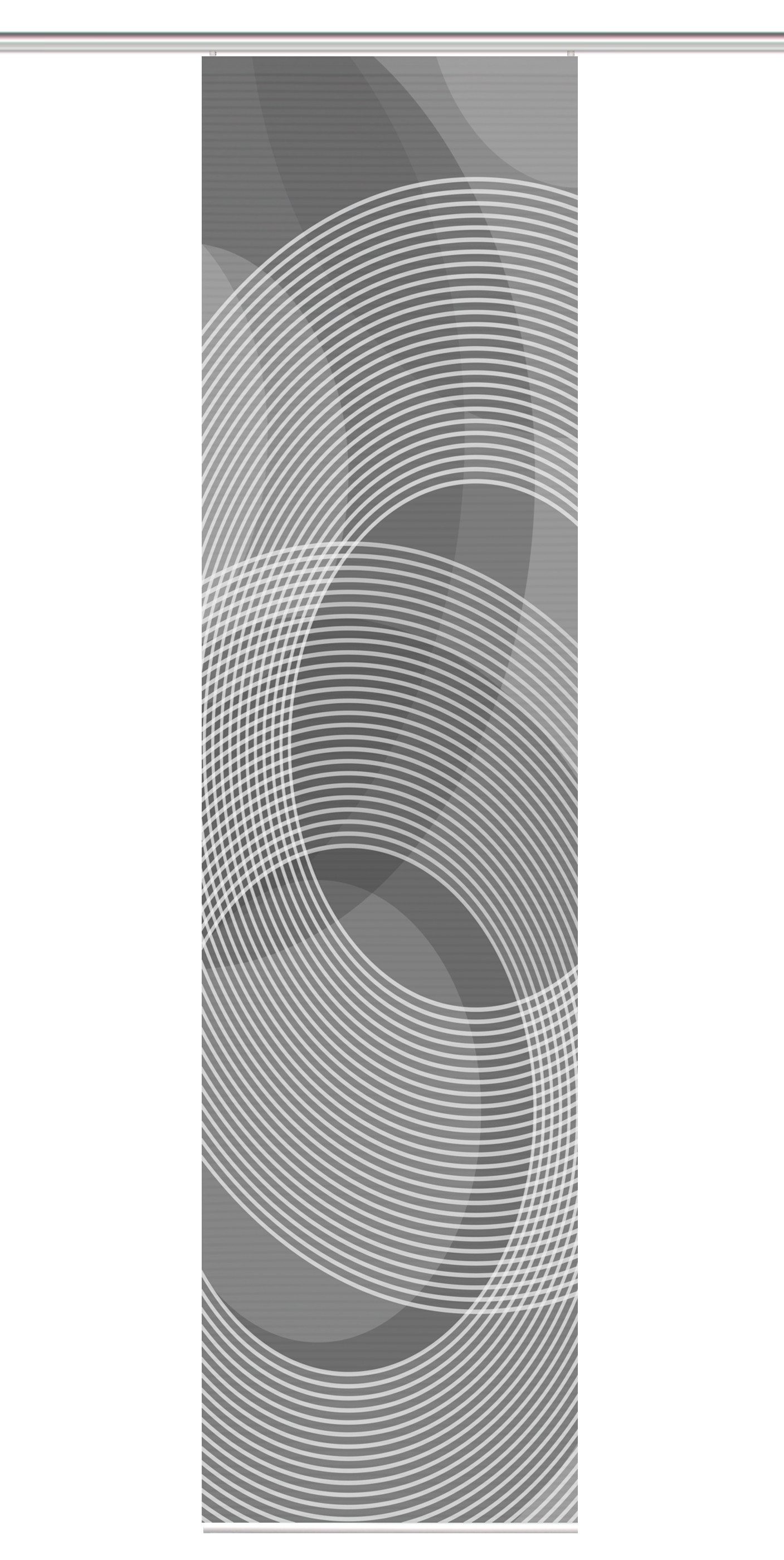 HOME in green Schiebegardine Home In Green Schiebevorhang Bambusoptik Recycelt Digitaldruck Afonso (1 St), Kunstfaser, 1x Schiebewand inkl. Paneelwagen und Klemmleiste Anthrazit