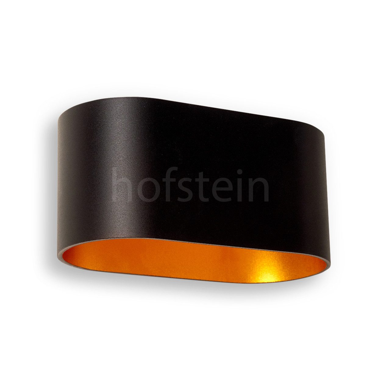 hofstein Wandleuchte »Leuca« Wandlampe aus Metall in Schwarz/Gold, ohne Leu günstig online kaufen