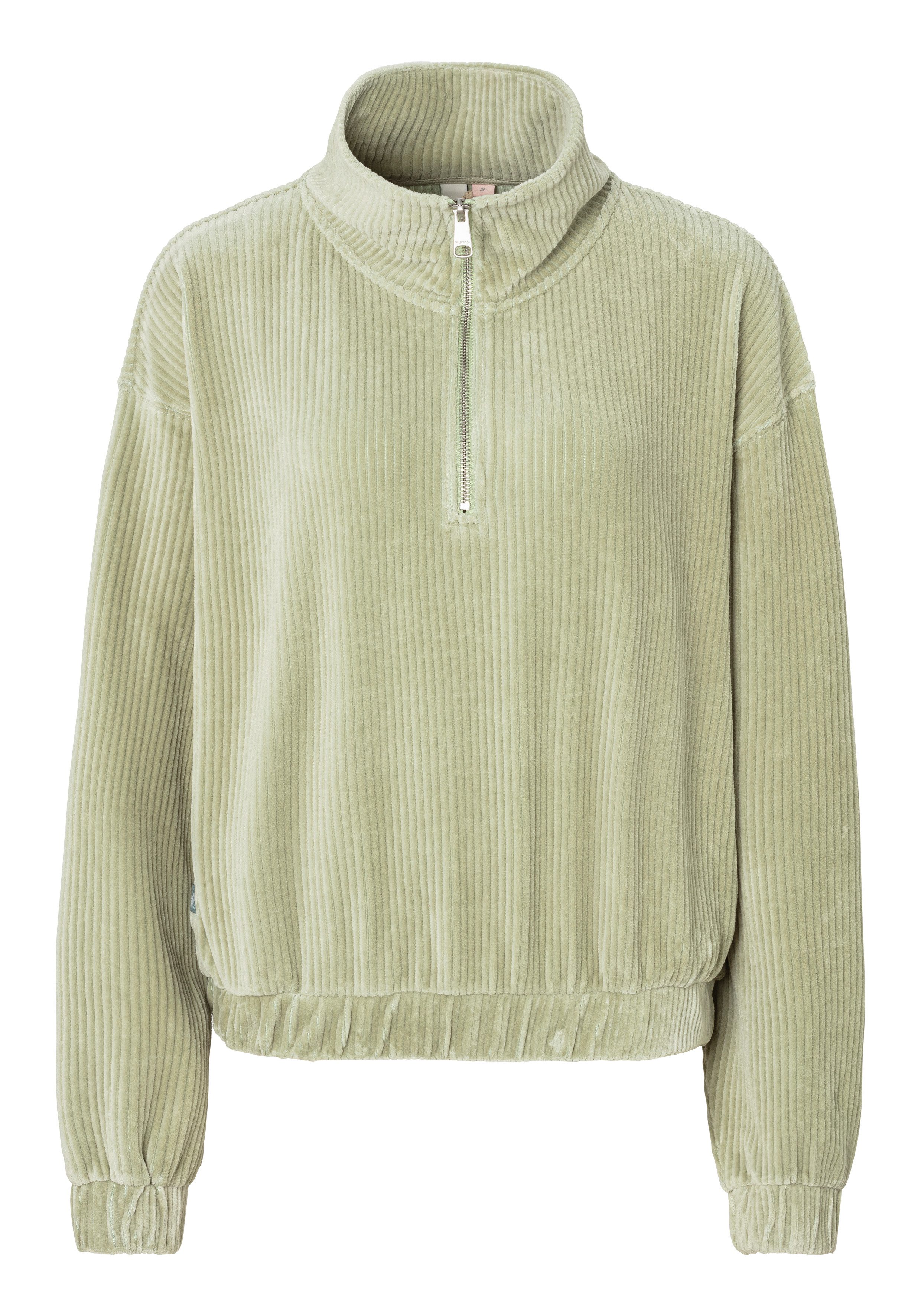 Ragwear Sweatshirt IZZAR CORD Stehkragen mit Reißverschluss im Troyer-Stil günstig online kaufen
