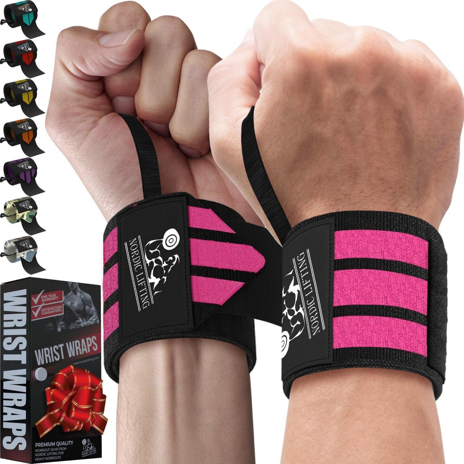 LuxusKollektion Handgelenkbandage Handgelenkbandage Kraftsport Pink