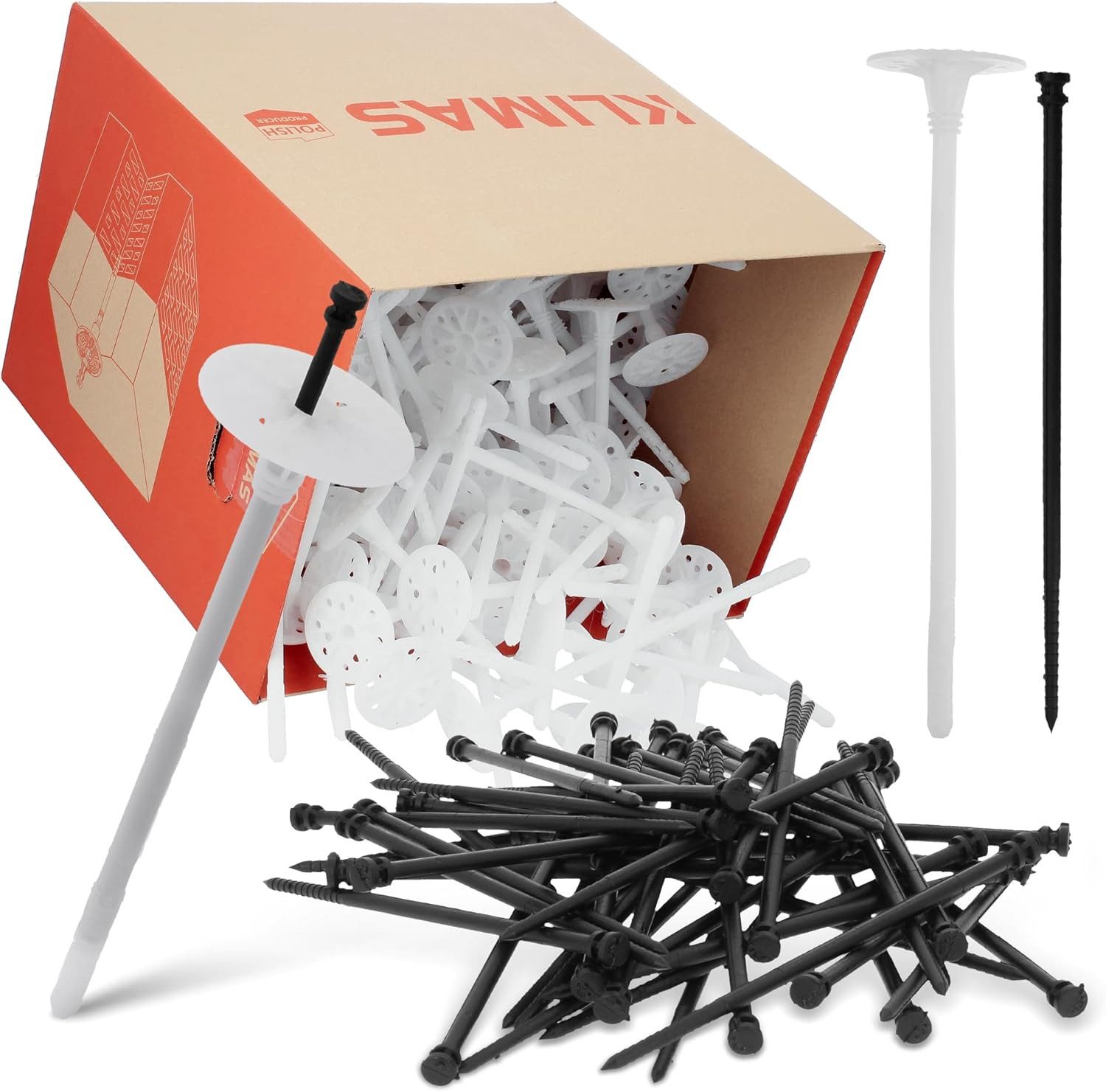 Klimas Dämmstoffdübel LTX mit Kunststoffnagel, (200-tlg)