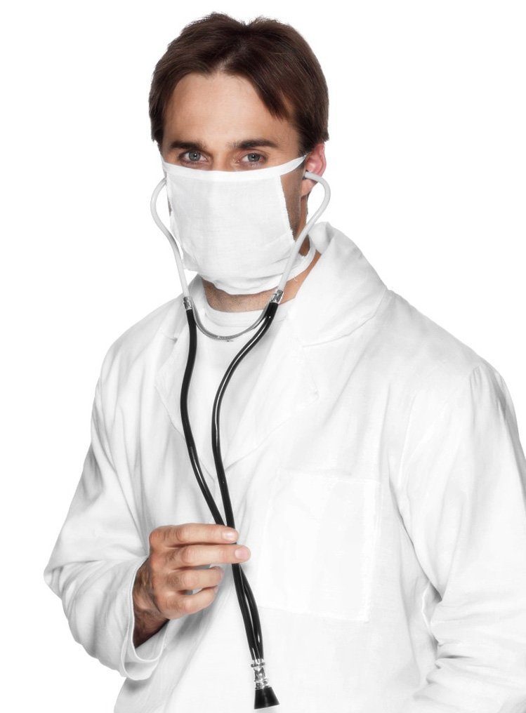 Smiffys Kostüm Stethoskop, Realistisches Zubehör für jedes Arztkostüm