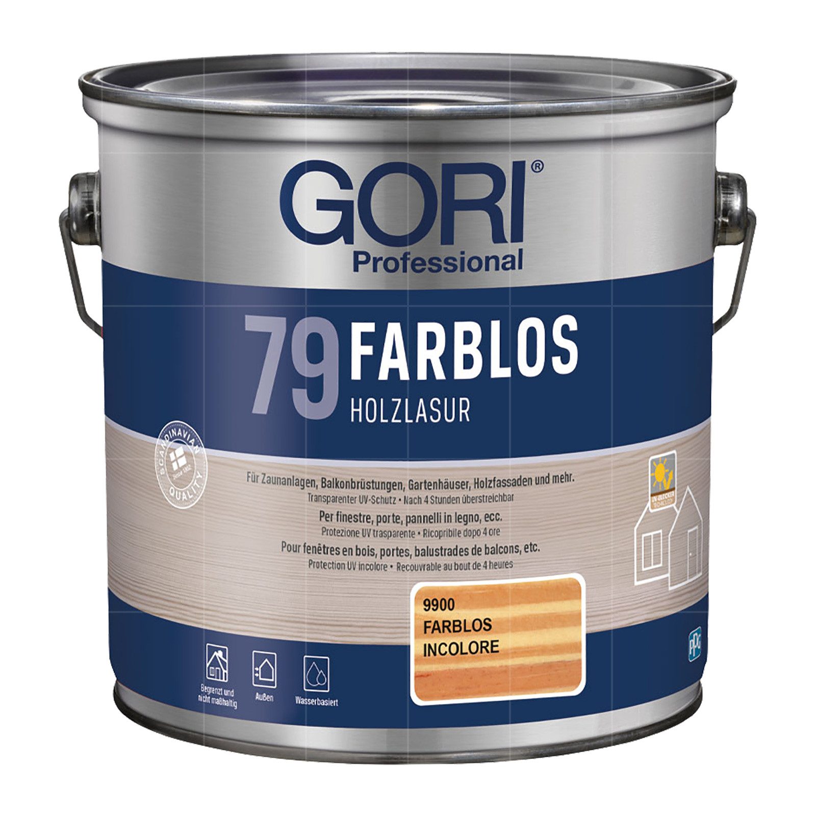GORI Holzschutzlasur 79 FARBLOS - 2.5 LTR