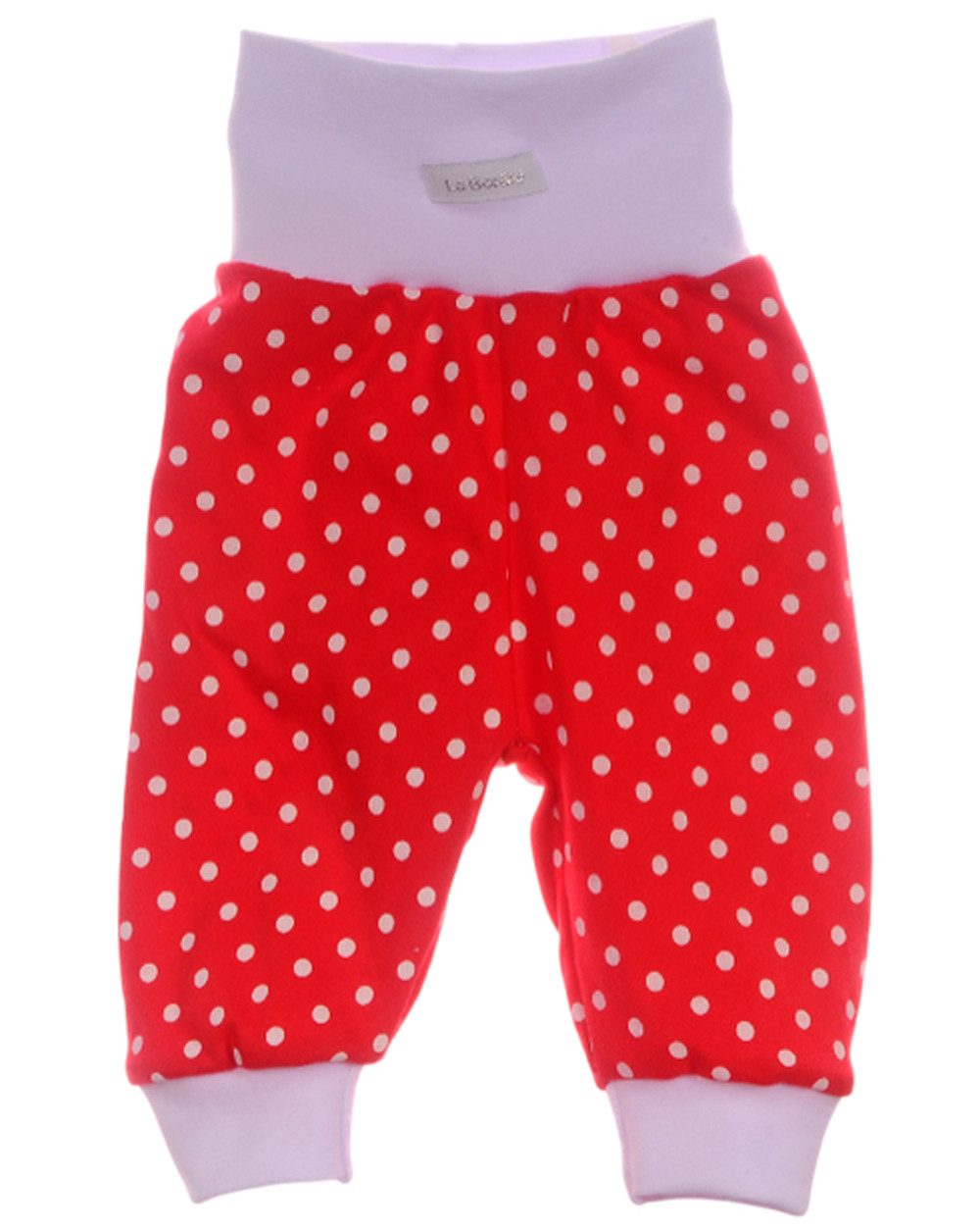 Schlupfhose Baby Hose in rot gepunktet rote Babyhose Weihnachtlich