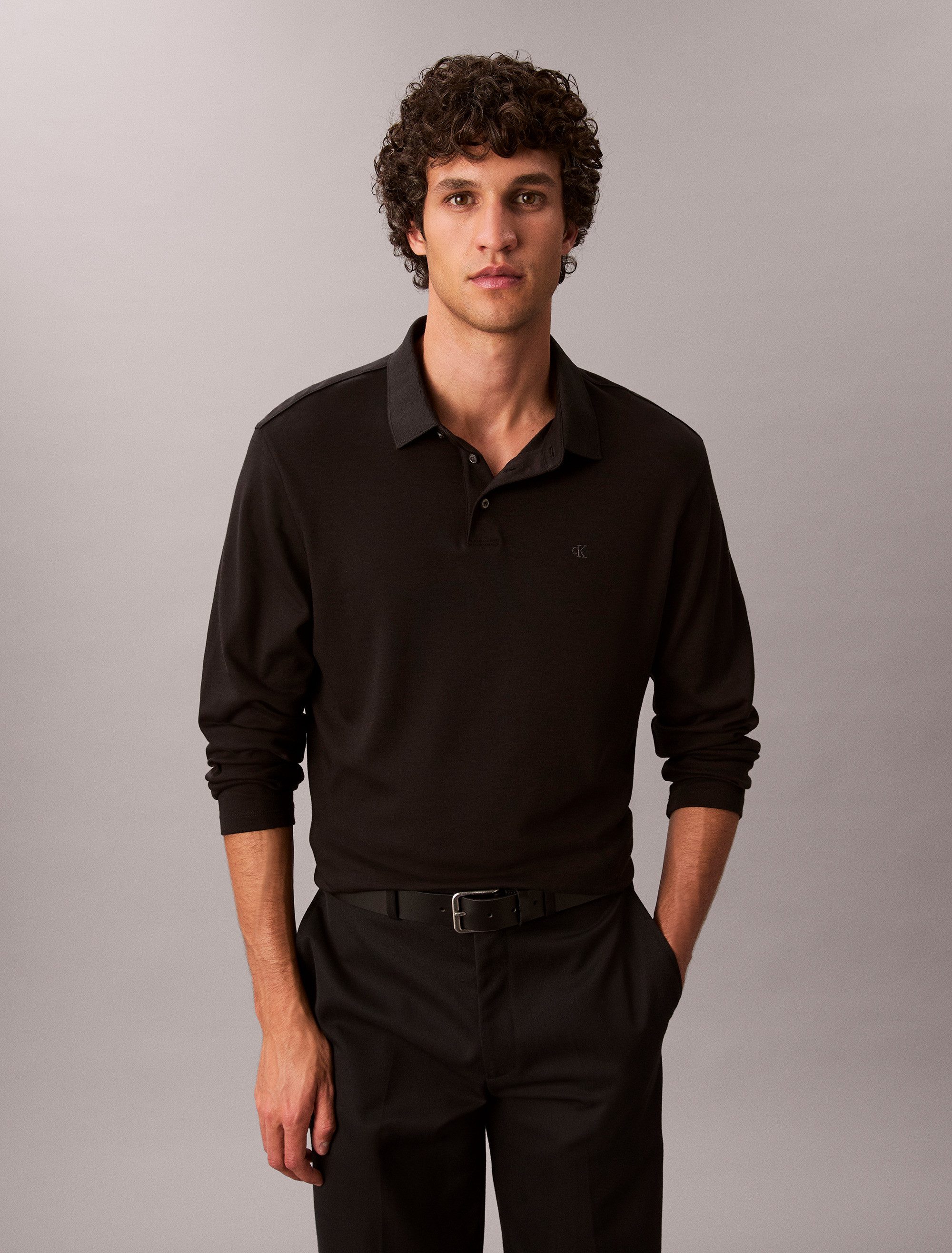 Calvin Klein Langarm-Poloshirt LS SUPIMA COTTON günstig online kaufen
