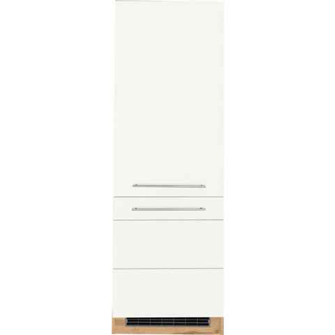 Kochstation Kühlumbauschrank KS-Wien 60 cm breit, 200 cm hoch, geeignet für Einbau-Kühlgefrierkombination
