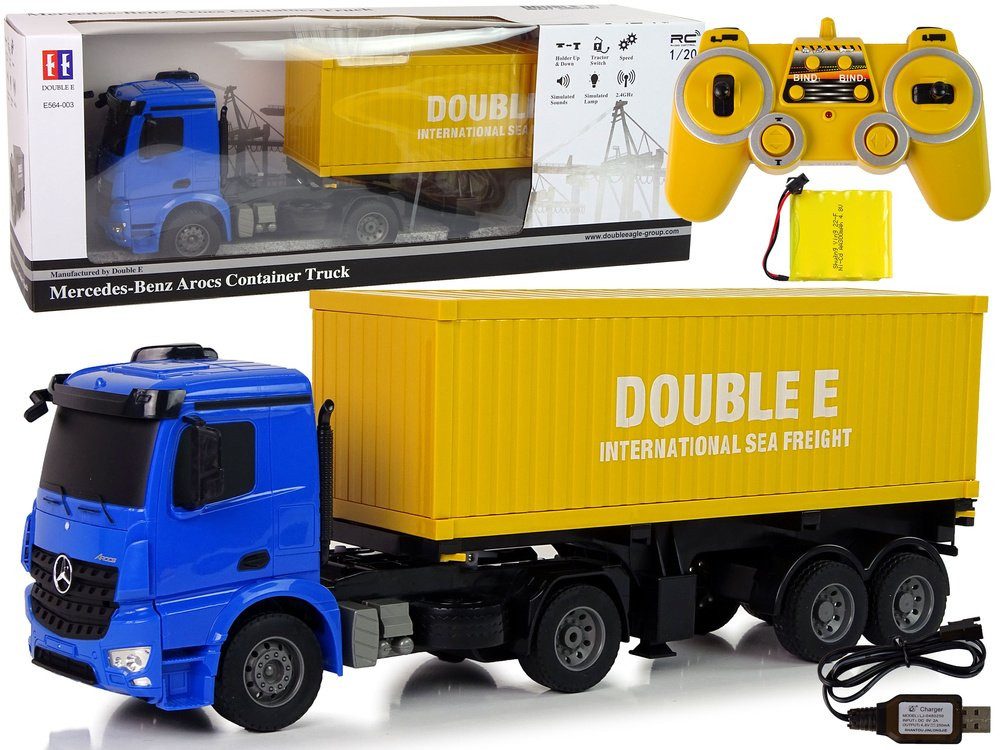 Wisam RC-Auto ferngesteuerter LKW Mercedes Arocs 1:20 Container 58cm