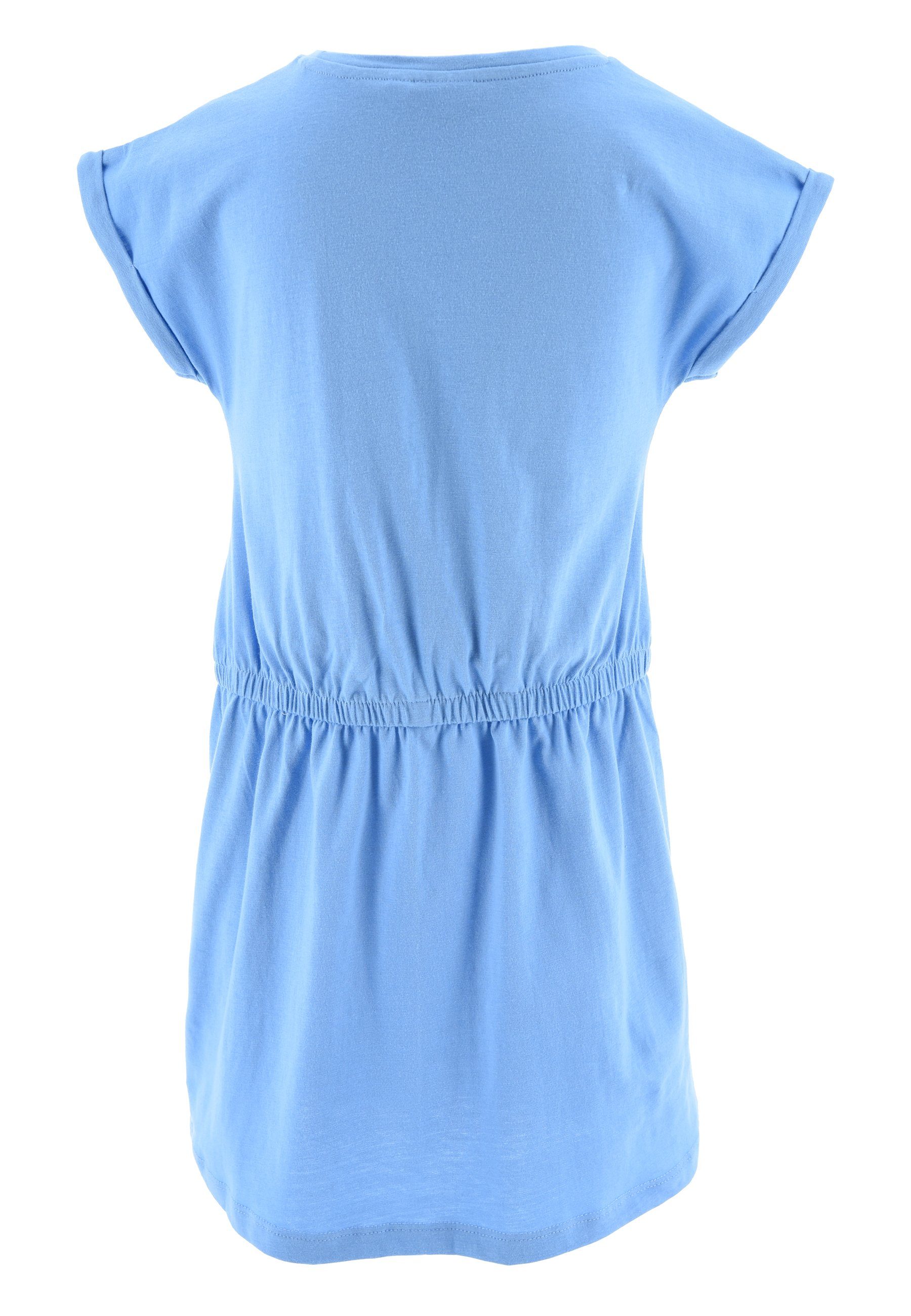 Mädchen Blau Sommer-Kleid Sommerkleid Minnie kurzarm Strand-Kleid Disney Mouse