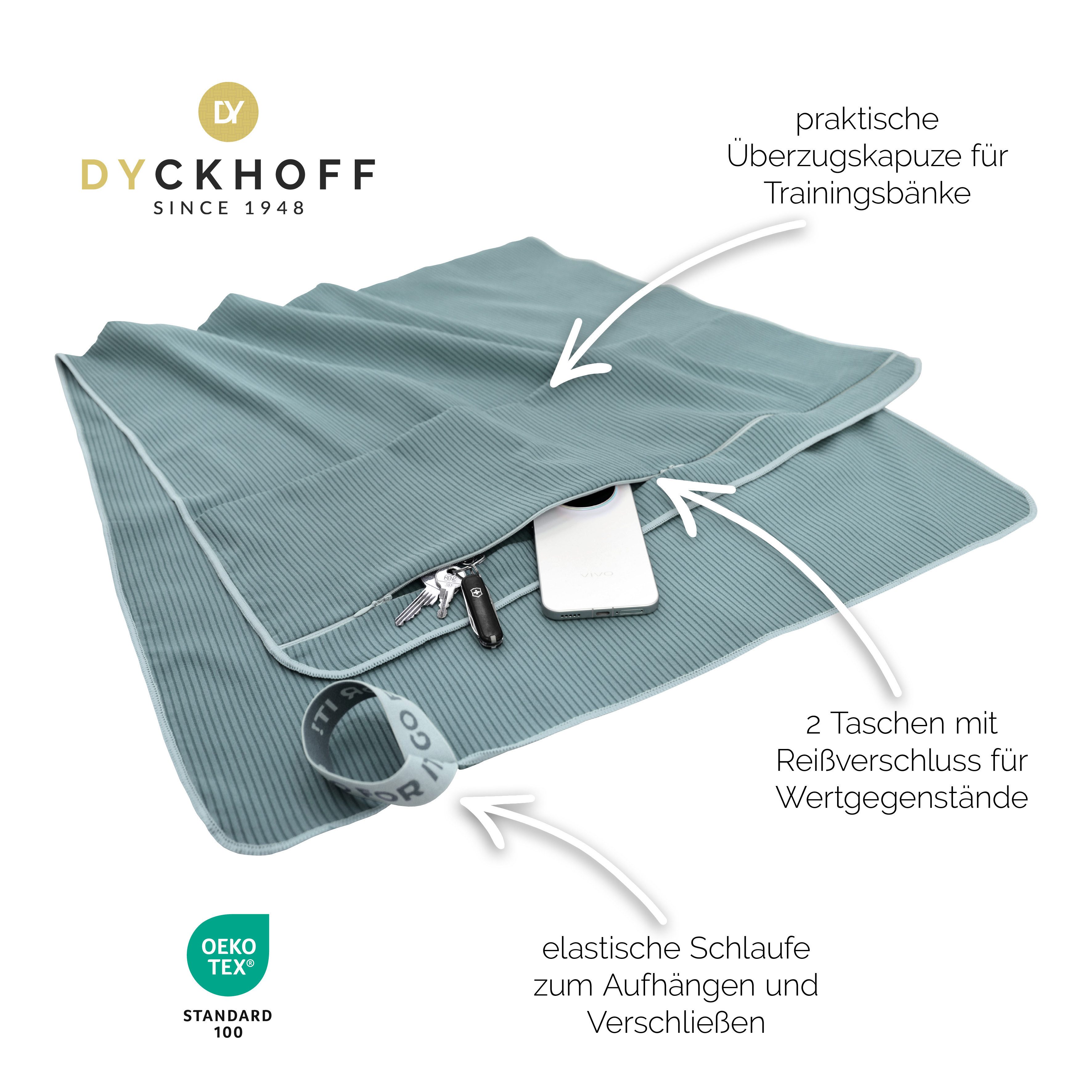 Dyckhoff Handtuch Mikrofaser Sporttuch Struktur, Microfaser (1-St), Mit Überstülpkapuze, Schnelltrocknend, Leicht, Reißverschlusstasche – Bild 3 von 5