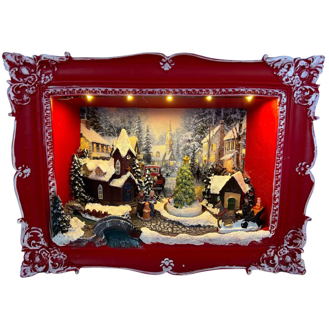 abc HOME Wandbild Winterszene & Spieluhr, Weihnachten, LEDs, Melodie, Winte günstig online kaufen
