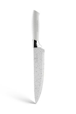 Edenberg Messer-Set Modernes weißes Messerset mit Block, Messerblock (6-tlg., Eine ideale Geschenkidee)