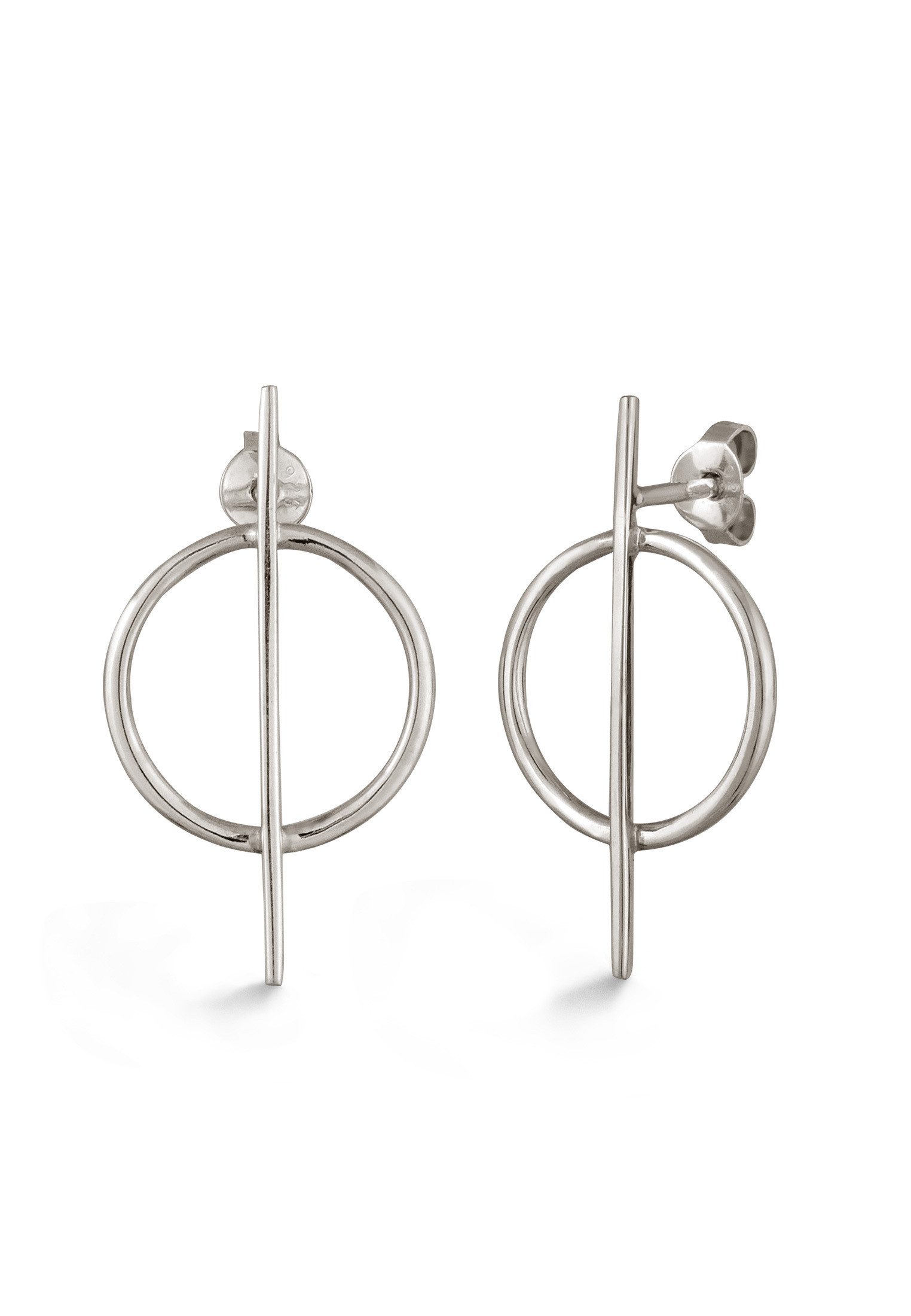 Kuzzoi Paar Ohrstecker Ohrstecker Kreis 925 Sterling Silber