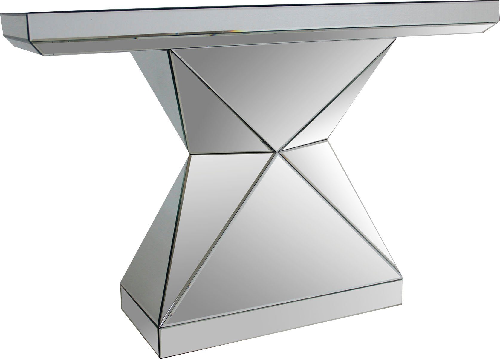 SalesFever Konsolentisch Designer Konsole, verspiegelt, in edler Form und besonderer Optik