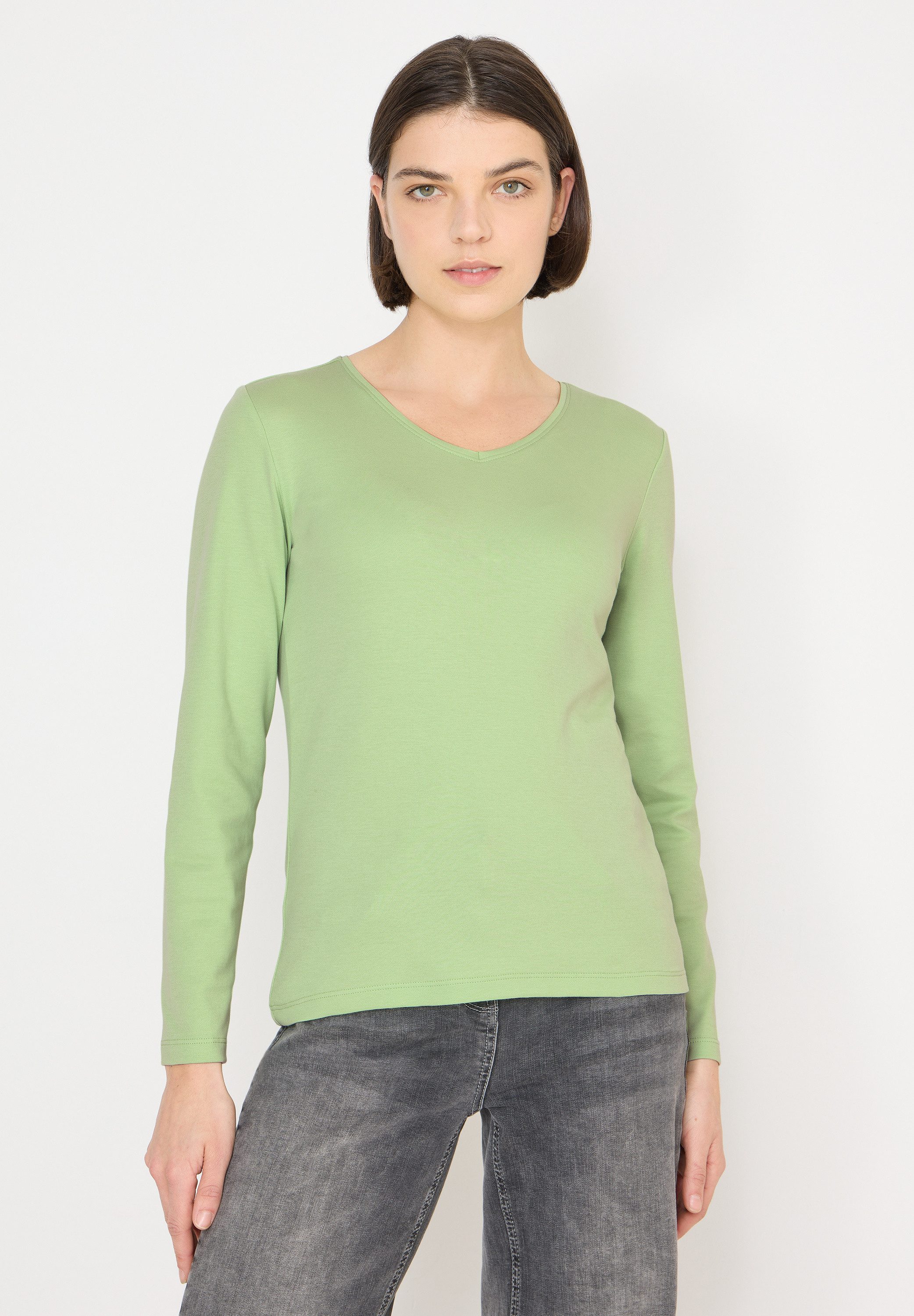 CECIL Langarmshirt aus reiner Baumwolle günstig online kaufen