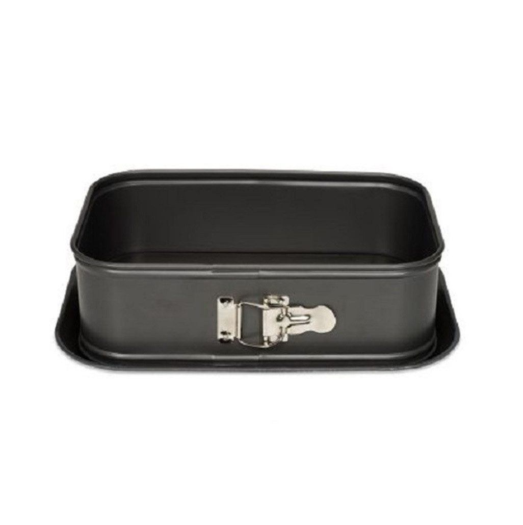 patisse Springform Profi Backfform - 28x18cm, Rechteckige Springform aus Stahl mit hohem Rand