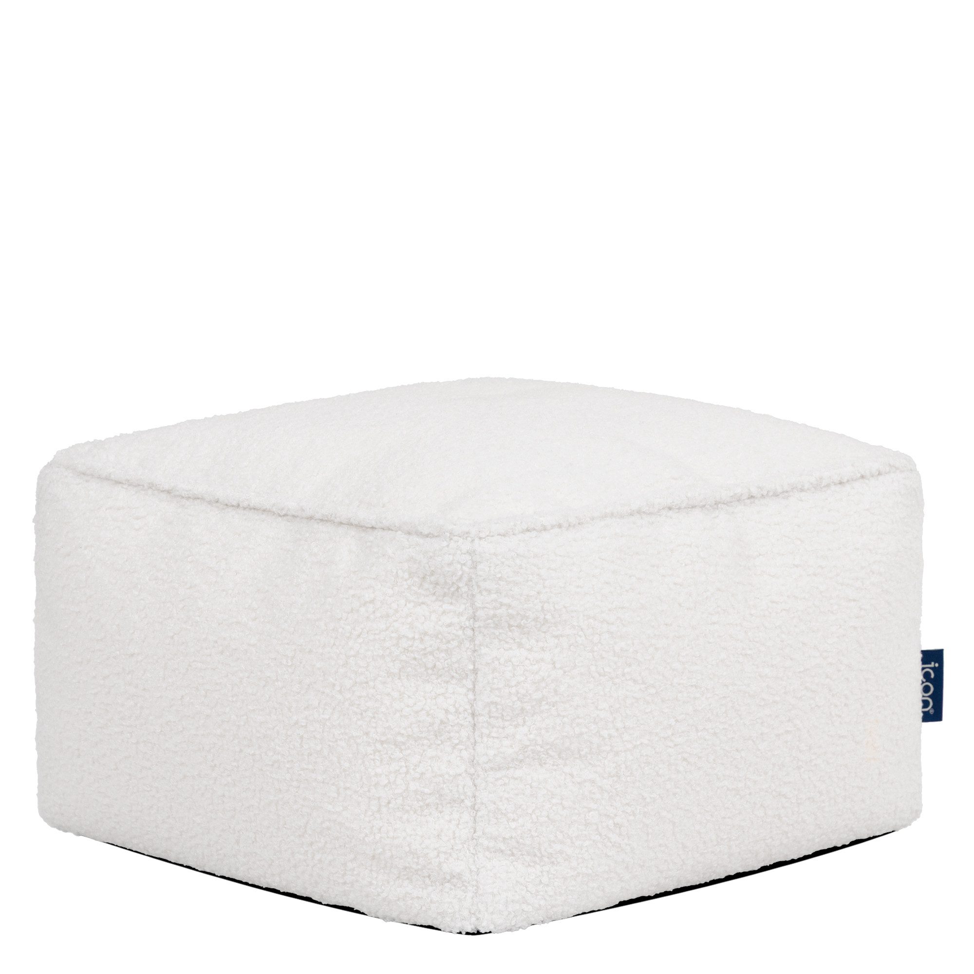 icon Pouf aus Bouclé "Amara" mit Füllung