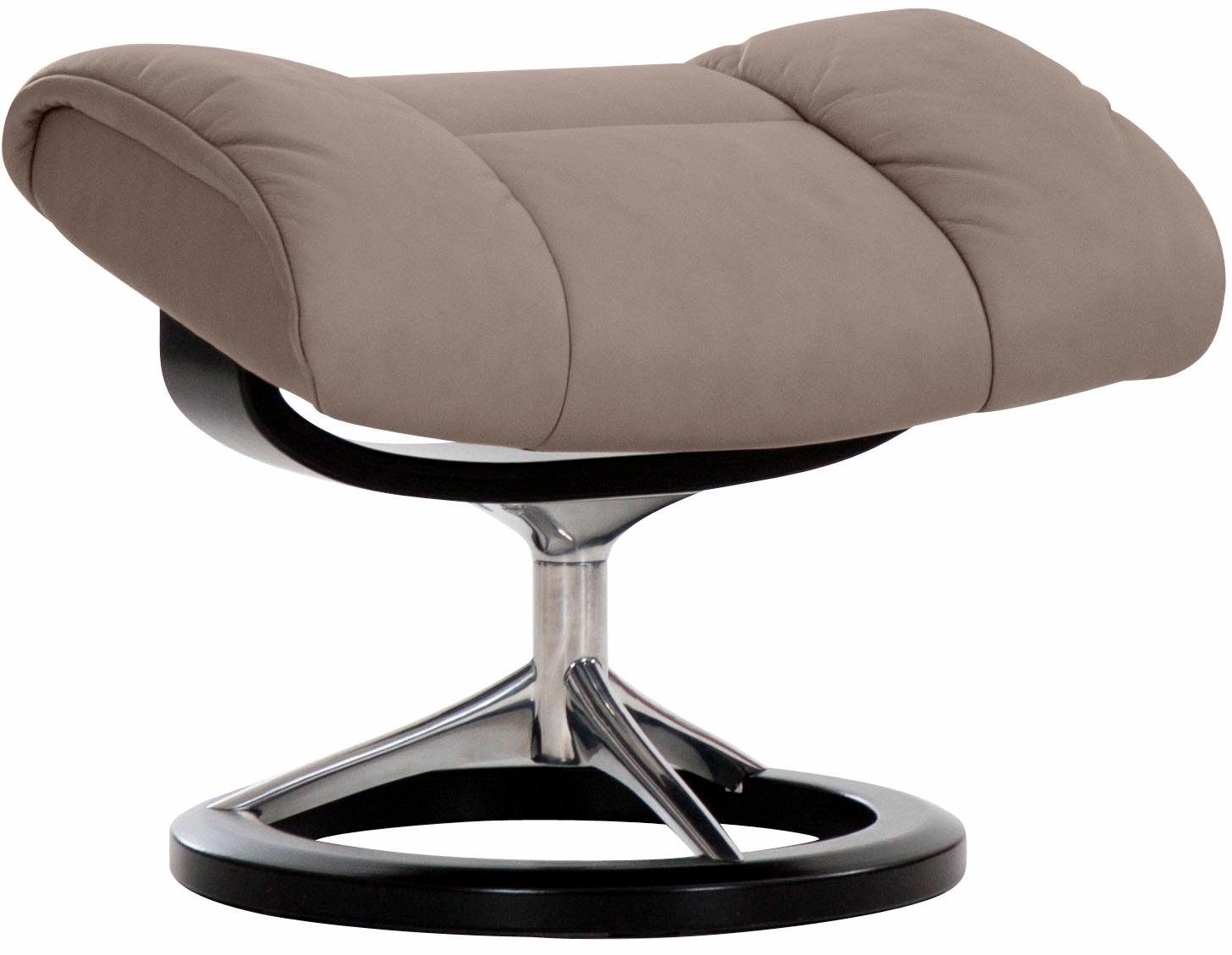 Stressless® Relaxsessel Ruby (Set, Relaxsessel mit Hocker), mit Signature Base, Größe L, Gestell Eiche, Wenge, Braun & Schwarz