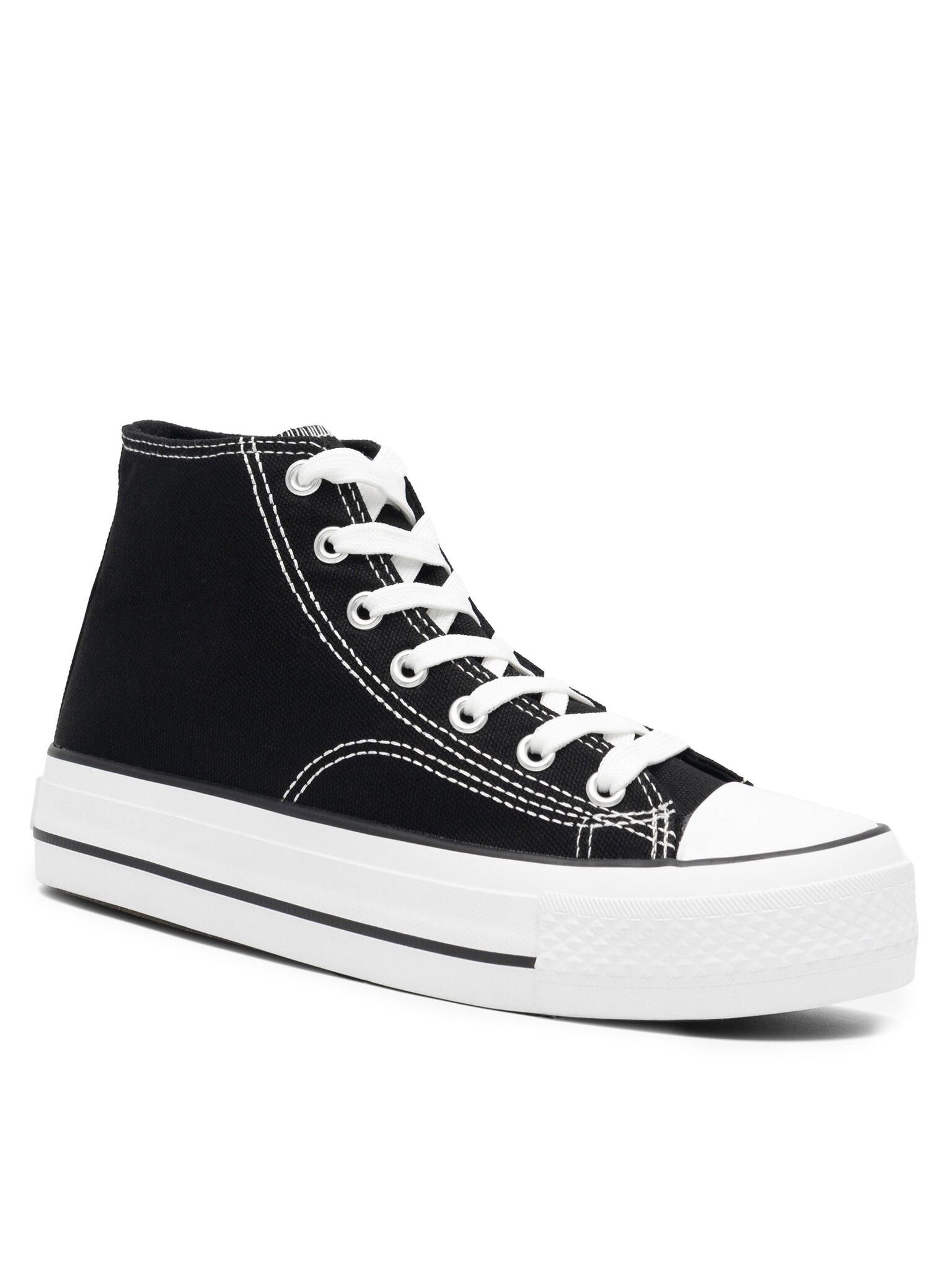 Sneakers aus Stoff WP40-21204LYY Schwarz Sneaker