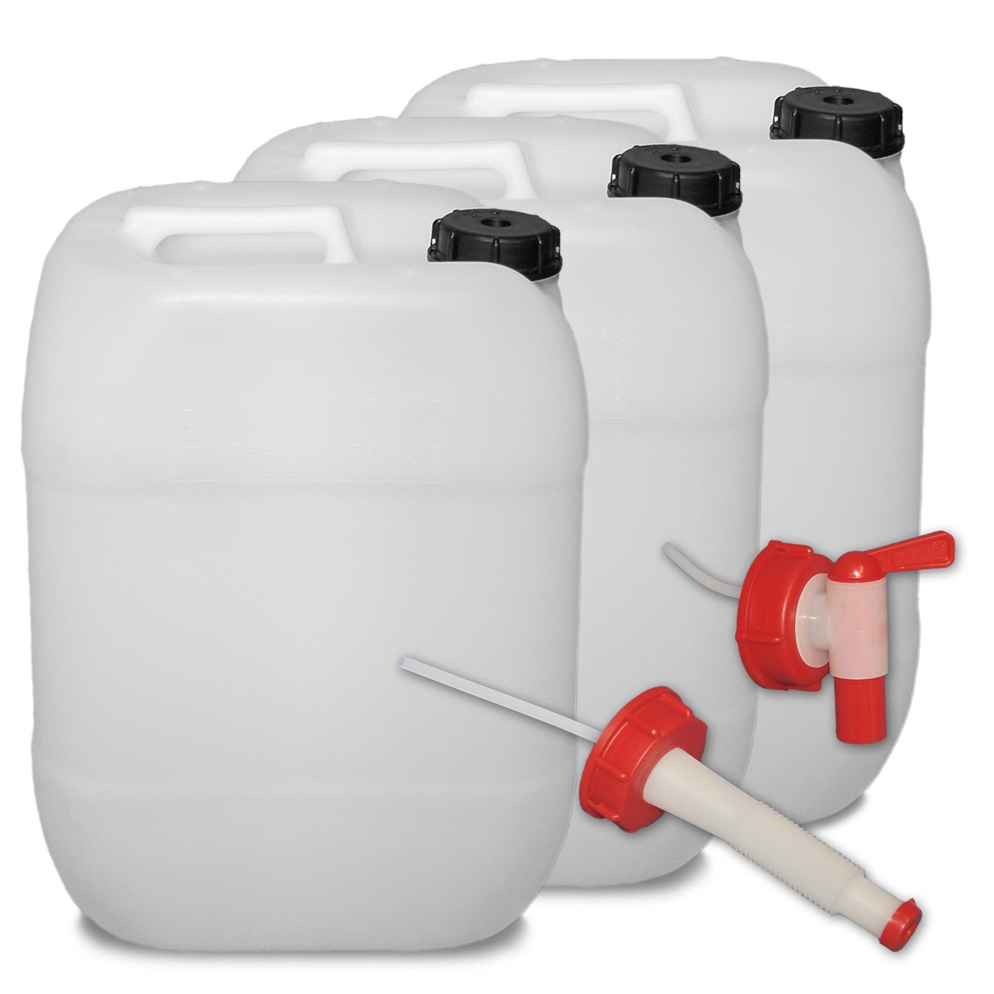 Wasserkanister mit Auslaufhahn 20L Wasserbehälter Wassertank Trinkwasserbehälter 