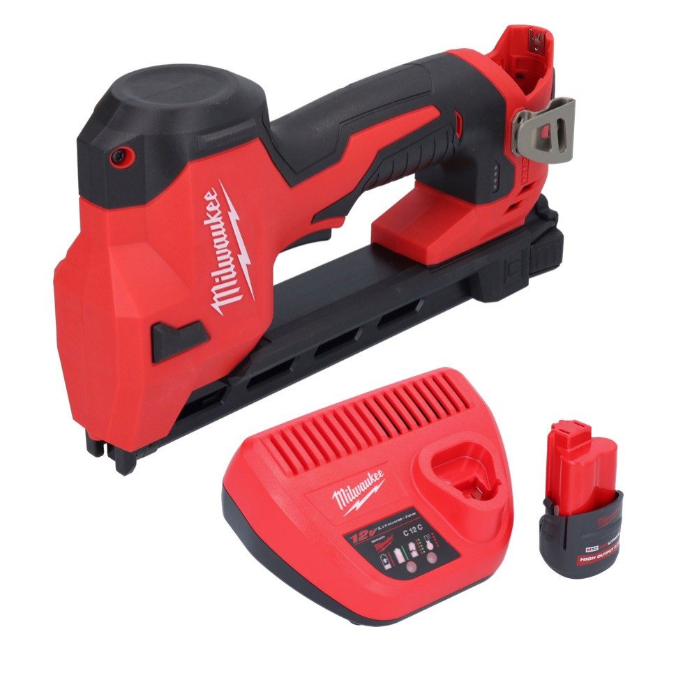 Thumbnail - Milwaukee Nagler Milwaukee M12 BCST-251 Akku Tacker 12 V 19 x 25,4 mm + 1x Akku 2,5 Ah