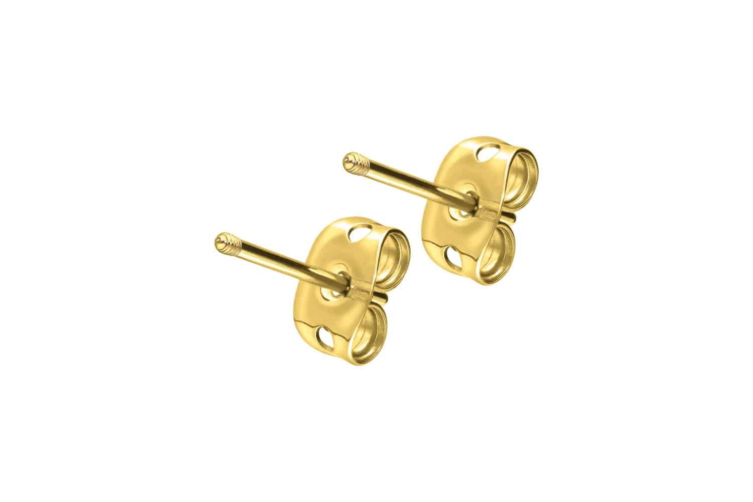 Paar Ohrstecker Titan Ohrstecker Pin - ohne Aufsätze