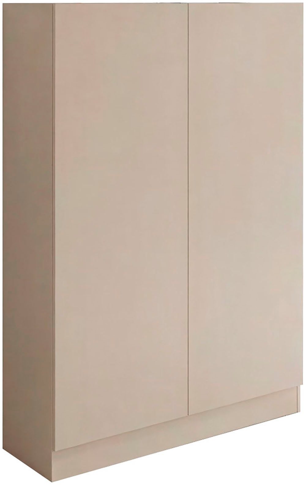 borchardt Möbel Schuhschrank Vaasa, Breite 76 cm, Höhe 120 cm, 6 Fächer viel Stauraum, grifflos mit push-to-open, verstellbare Einlegeböden