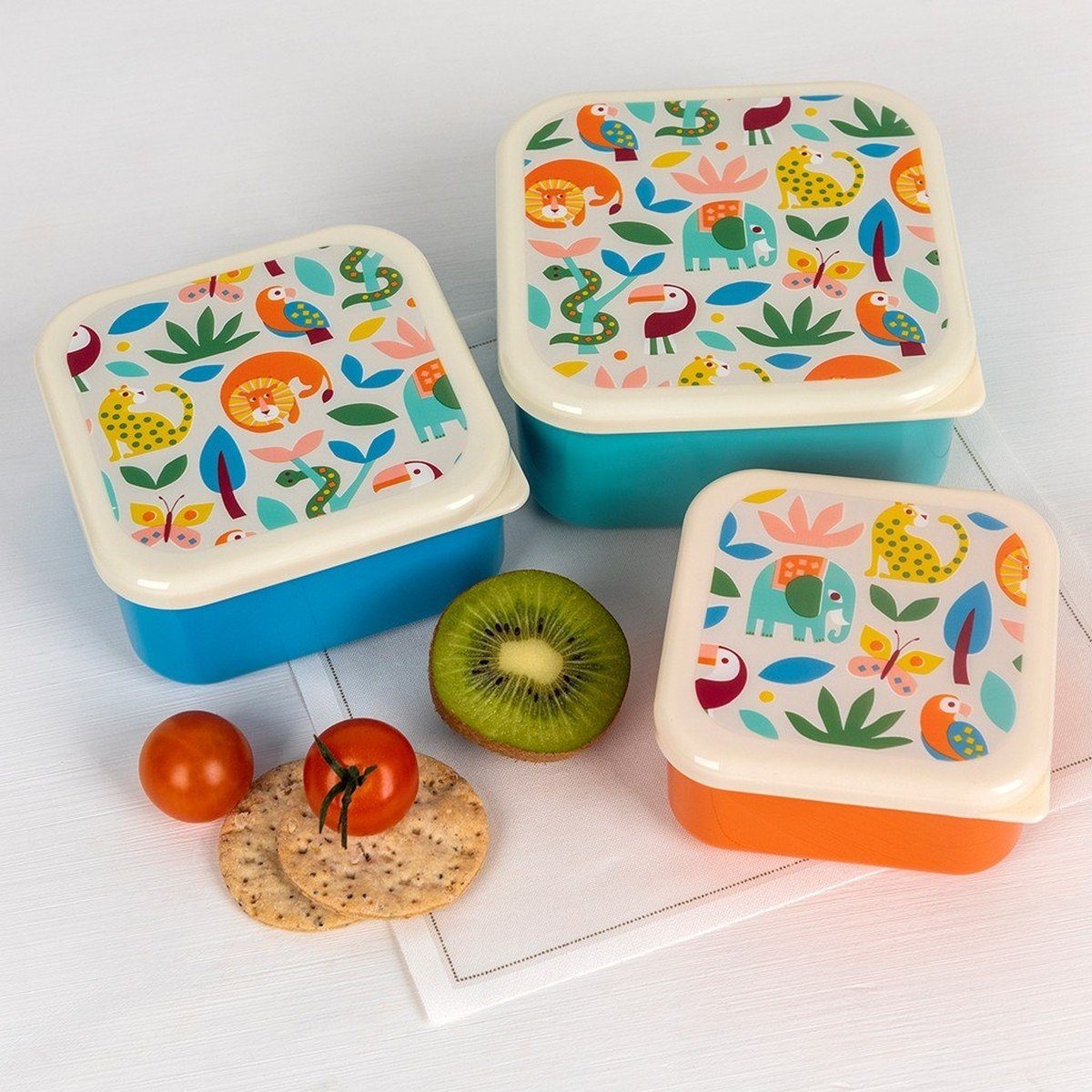 Rex London Lunchbox Brotdosen Wild Wonders 3er Set Brotbüchse Vesperdose