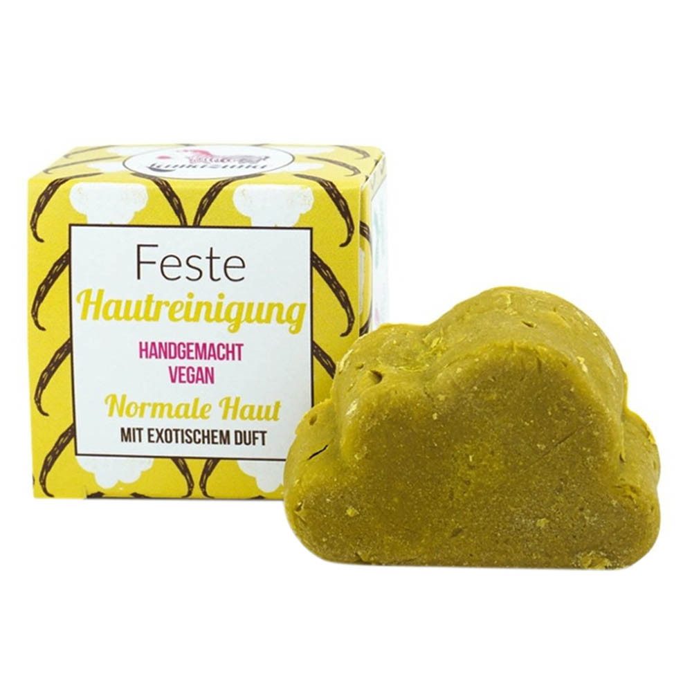 Lamazuna Gesichts-Reinigungscreme Feste Hautreinigung - Exotischer Duft, normale Haut 25g