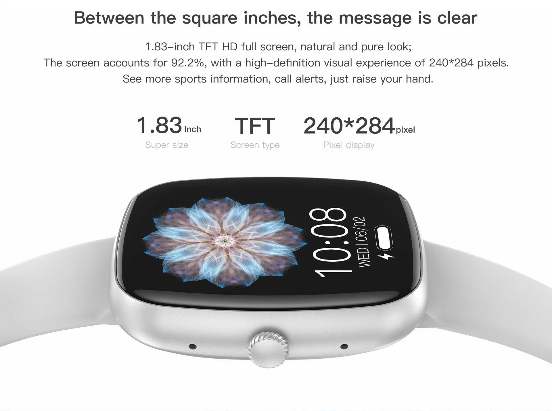 Zevelora Herren's und Damen's IP67 wasserdicht Telefonfunktion Fitness-Tracker Smartwatch (4,65 cm/1,83 Zoll, Android/iOS), mit austauschbarem weichem Mesharmband, - 230 mAh SPO2, Schrittzähler, Herzfrequenz- & Blutsauerstoffsensor