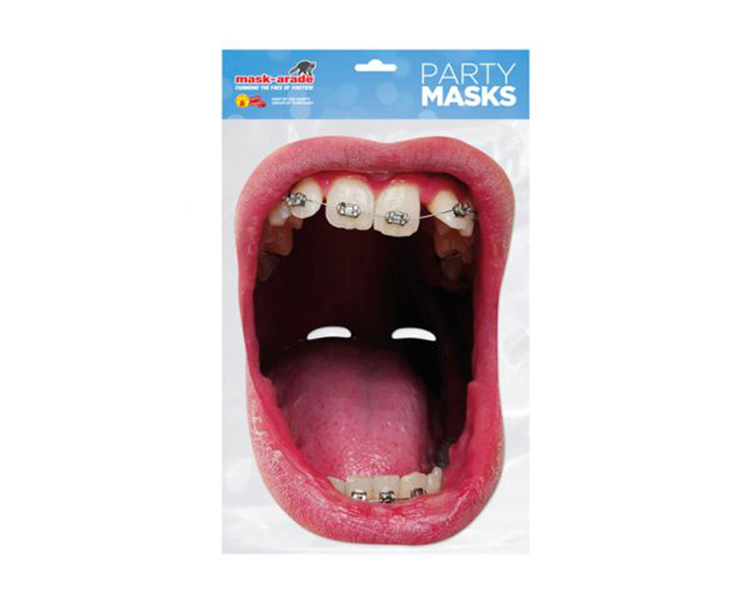 Verkleidungsmaske Lippe - Masken - Zahnspange Fun Maske