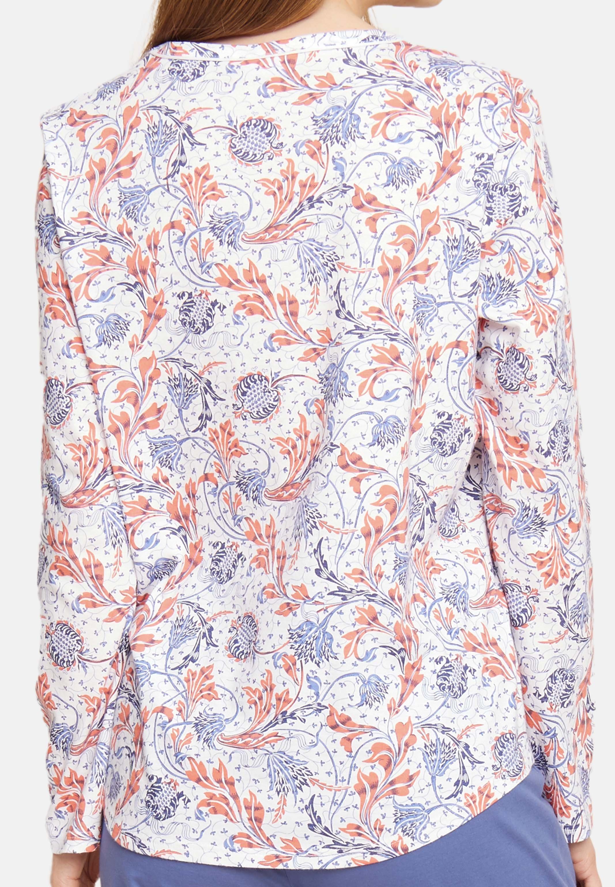 Rösch - (1-tlg) Pyjamaoberteil - Schlafanzug-Shirt Basic Baumwolle