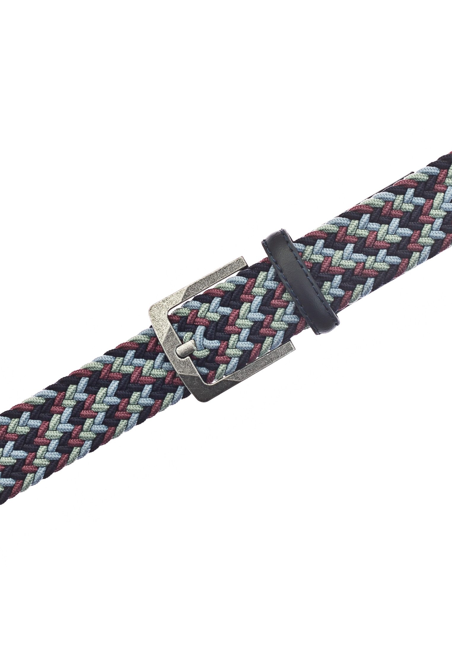 MUSTANG Stretchgürtel Elastisch in Flechtoptik, mit markanten Lederdetails, günstig online kaufen