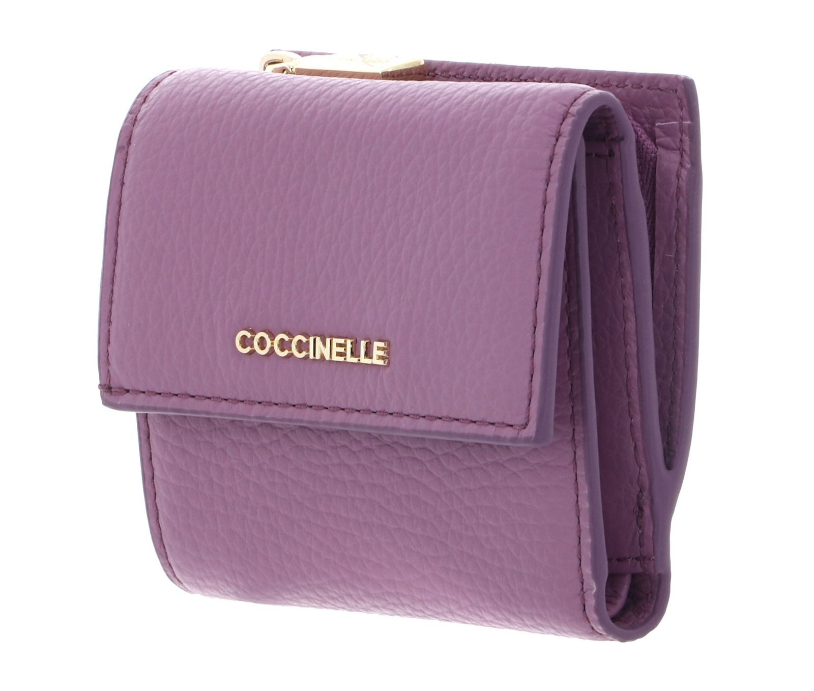 COCCINELLE Geldbörse Wallet Grained Leather, aus echtem Rindsleder mit RFID-Blocker Schutz