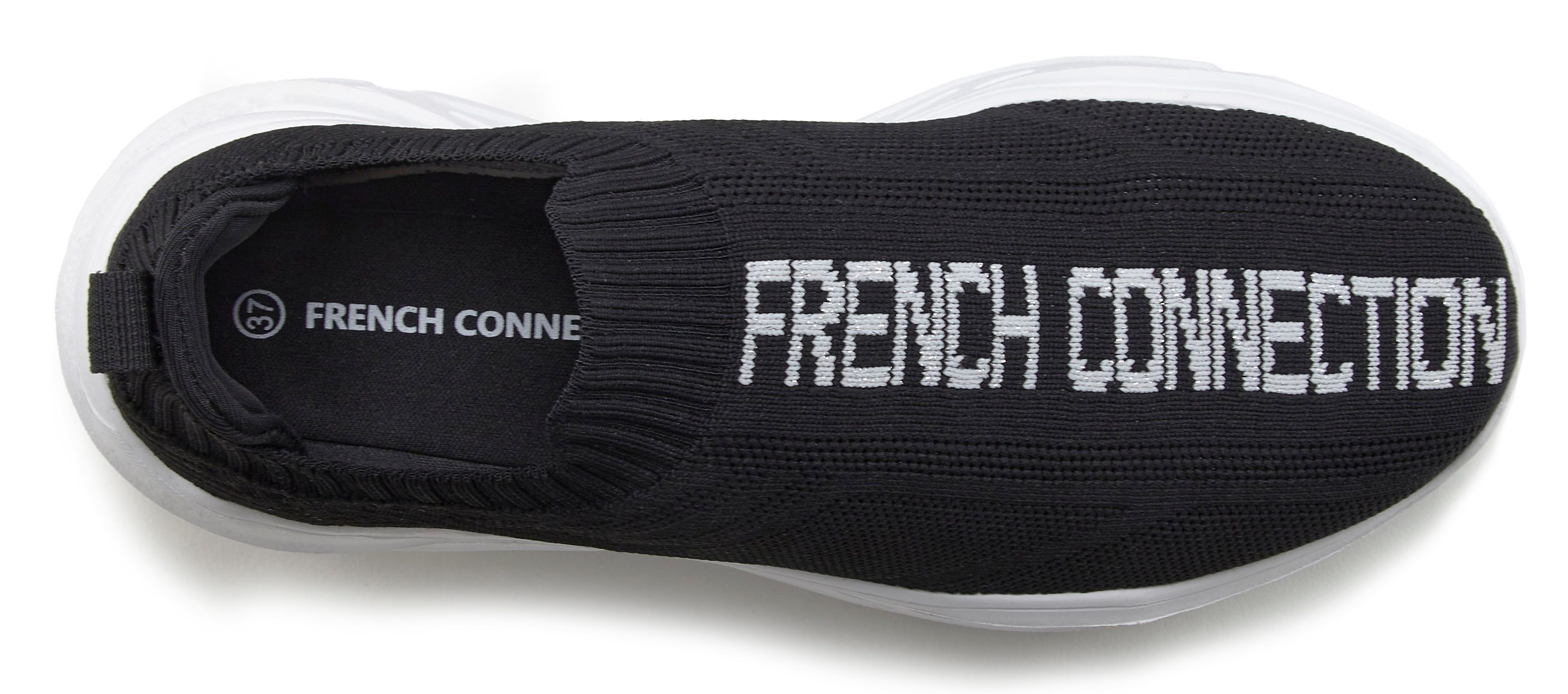 French Connection Slipper, Halbschuh, Freizeitschuh, Slip-On-Sneaker, Sneaker zum Reinschlüpfen VEGAN