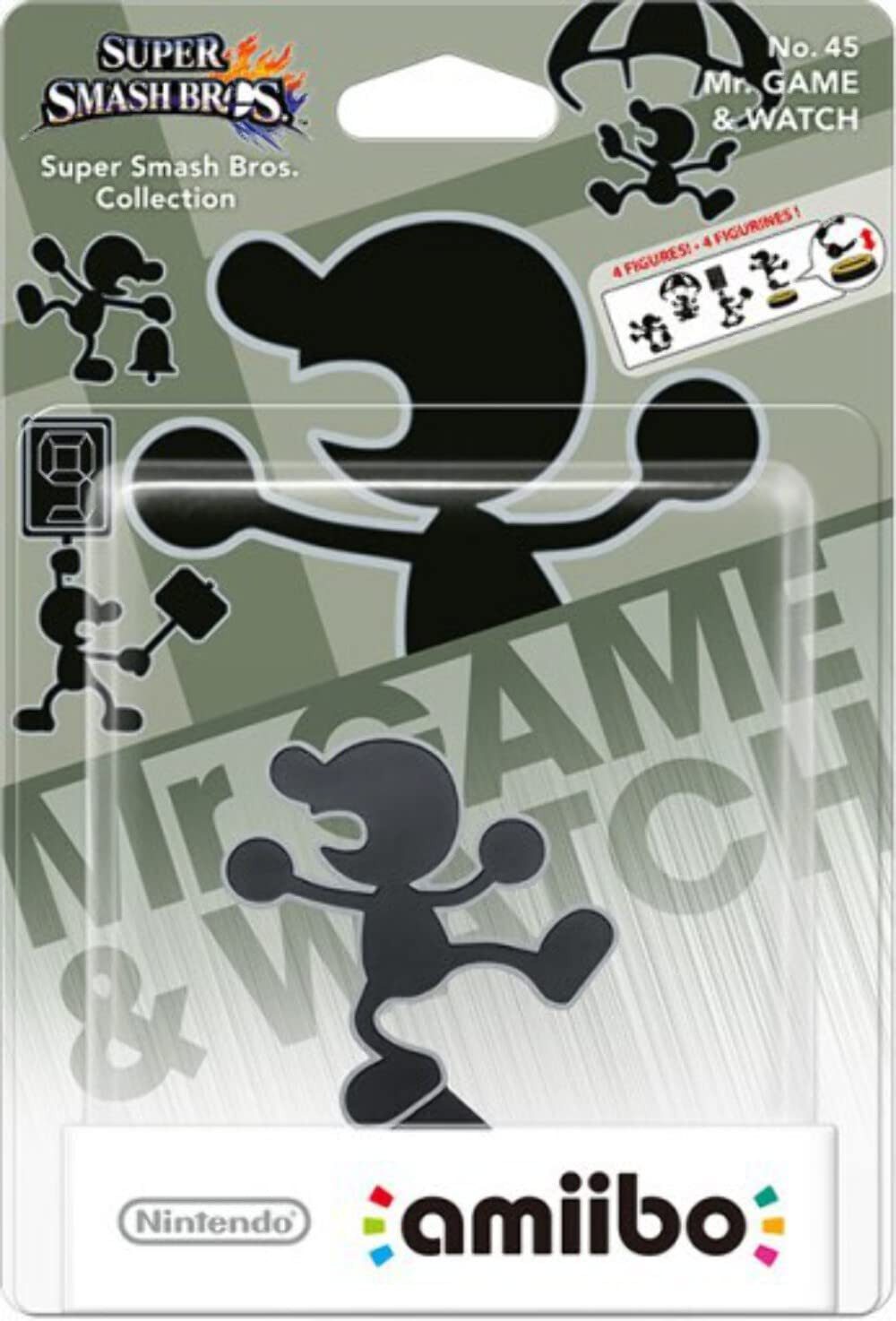 Sammelfigur amiibo Game & Watch No 45 Super Smash Bros Collection