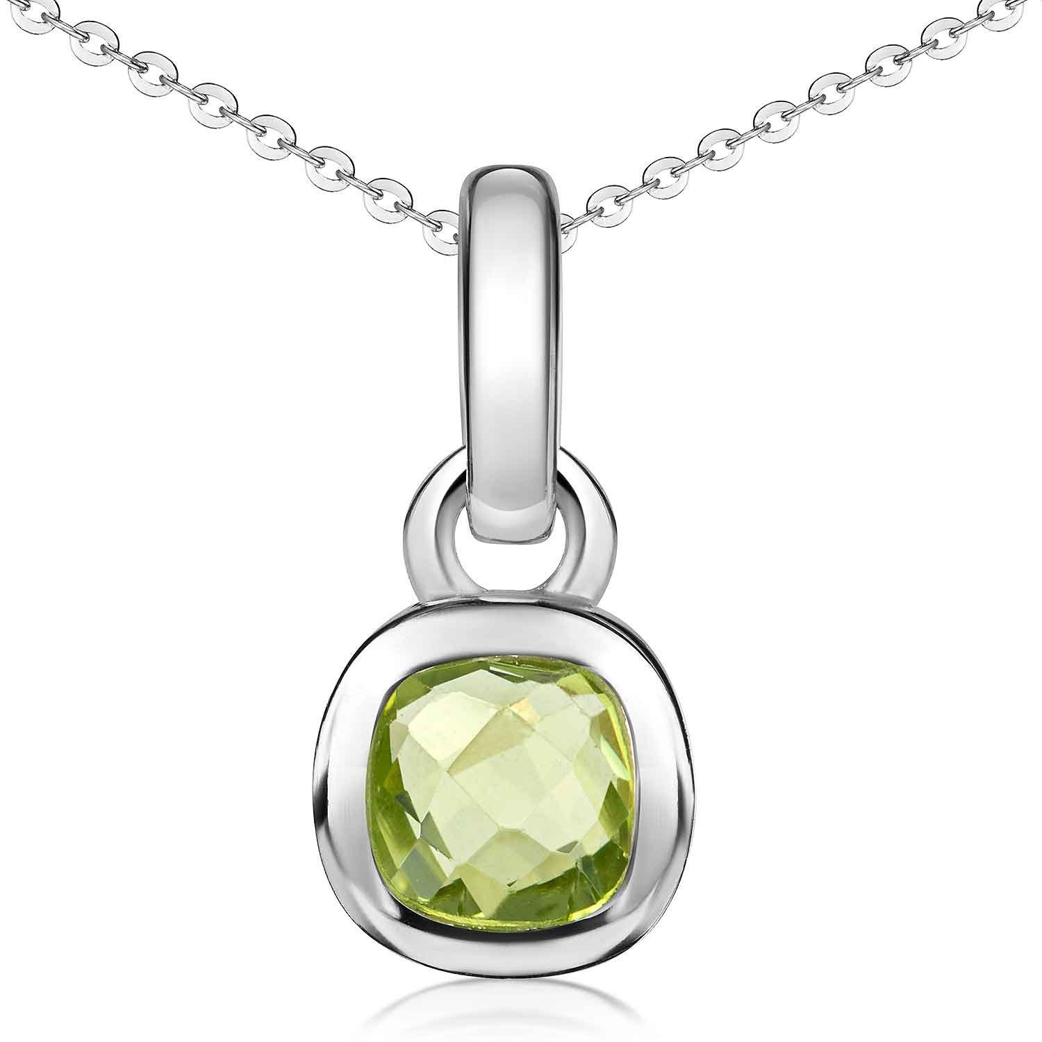 Materia Kettenanhänger Damen Peridot Silber Grün KA-248-Peridot, 925 Sterli günstig online kaufen