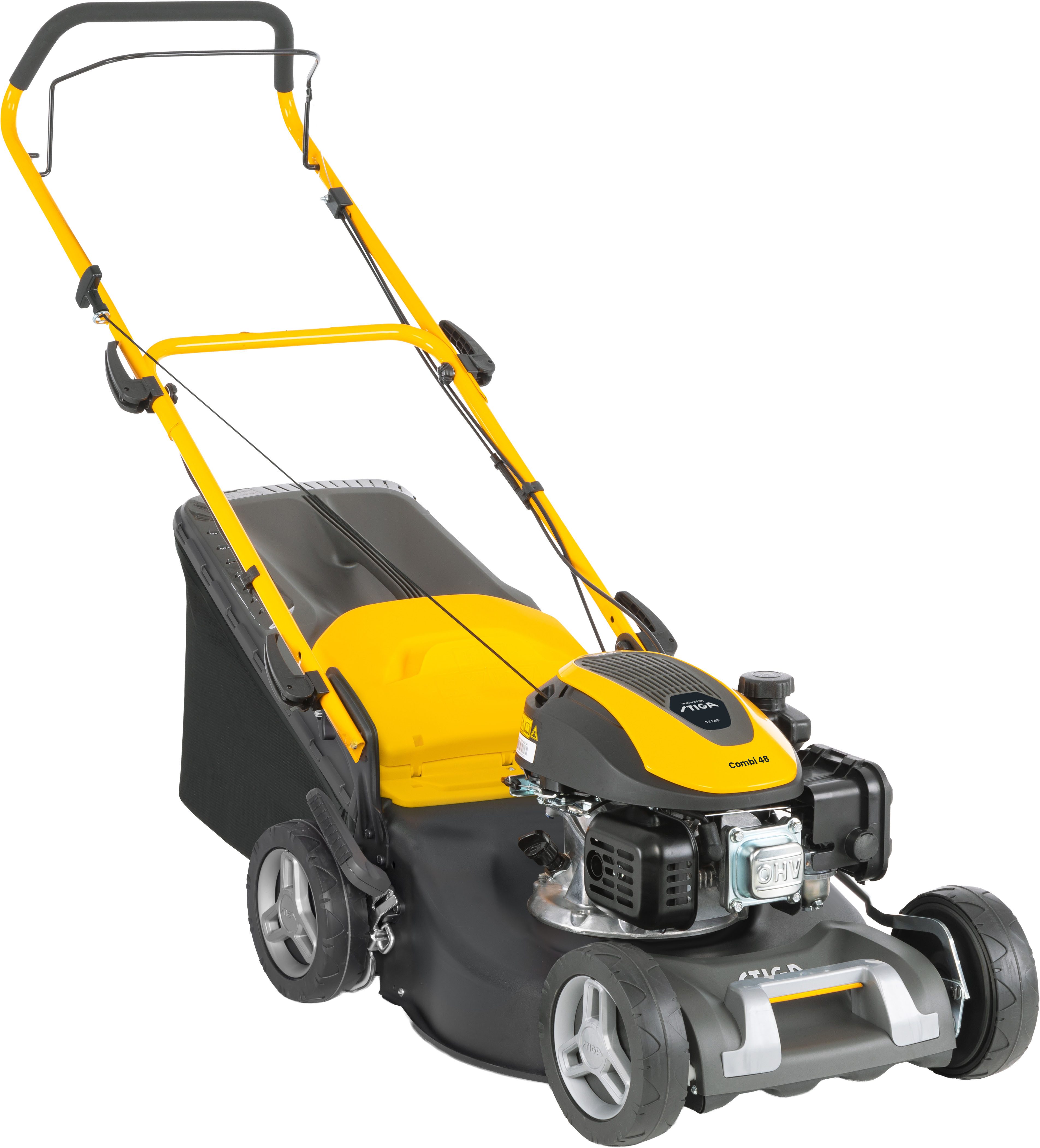 STIGA GARDEN Benzinrasenmäher COMBI 48, 46 cm Schnittbreite, 3 PS, 3-in-1 Schnittsystem