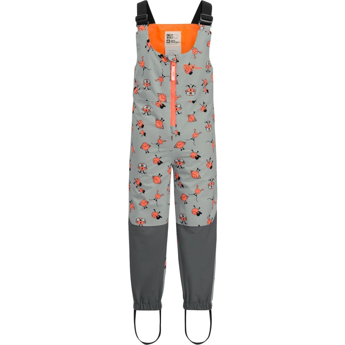 Jack Wolfskin Outdoorhose Smileyworld 2L AOP Bib K Ein klassisches, stabiles Lätzchen für Kinder.
