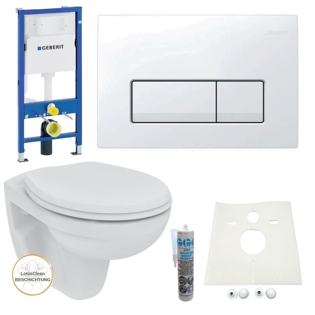 GEBERIT Vorwandelement WC Geberit Spülkasten Ideal Standard WC spülrandlos, Spar-Set