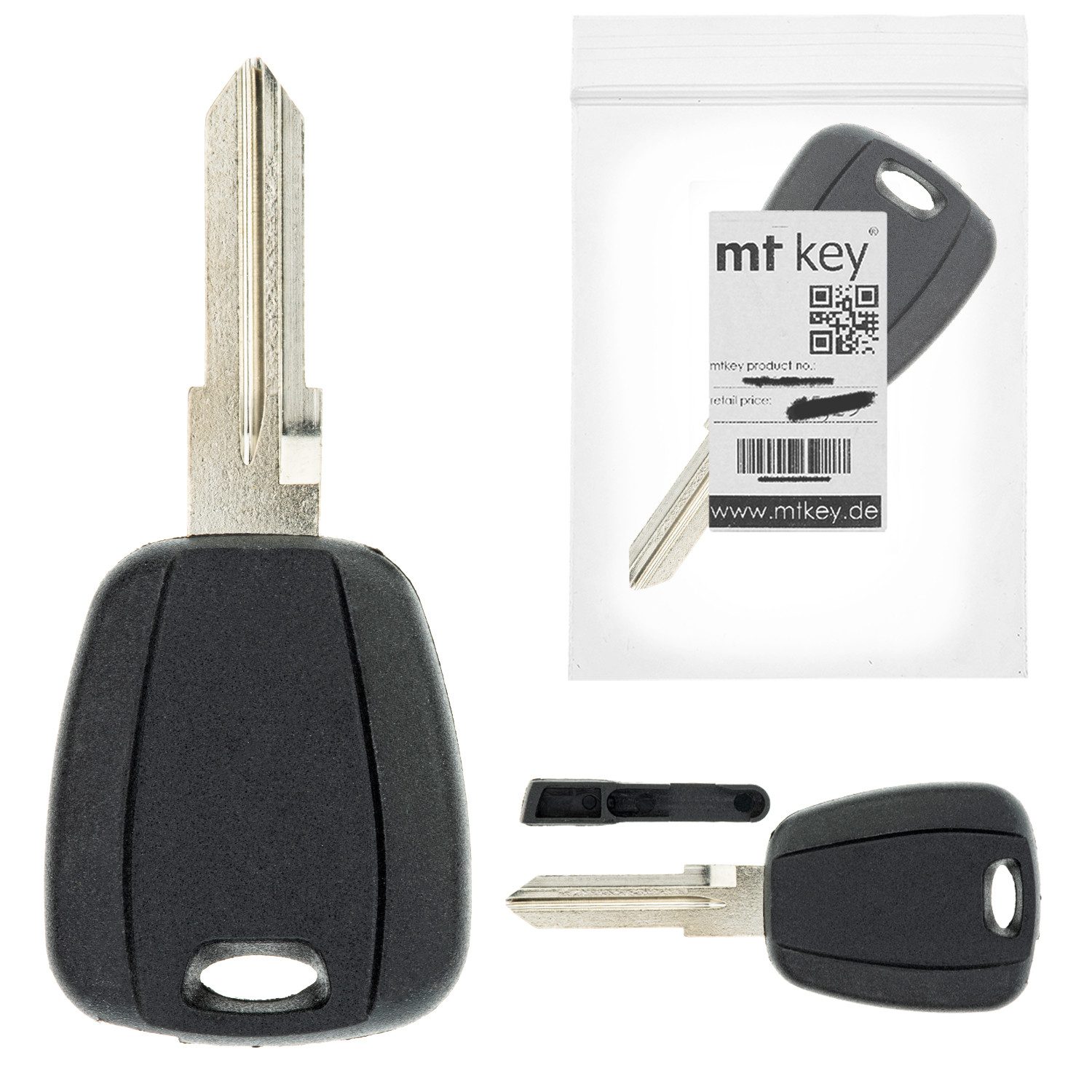 mt-key Schlüsseltasche Auto Ersatz Zünd Schlüssel Rohling, für ALFA ROMEO 145 (95-98); 146 (95-98); 155 (95-98); GTV (95-98);...