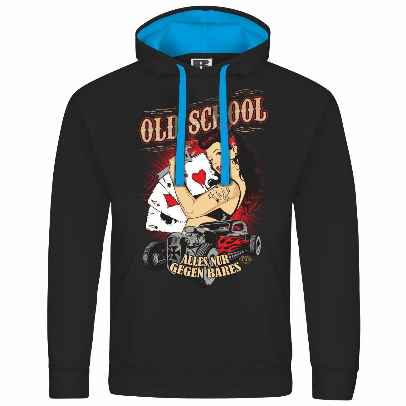 Kapuzenpullover Herren Kapuzenpullover Old School alles nur gegen Bares