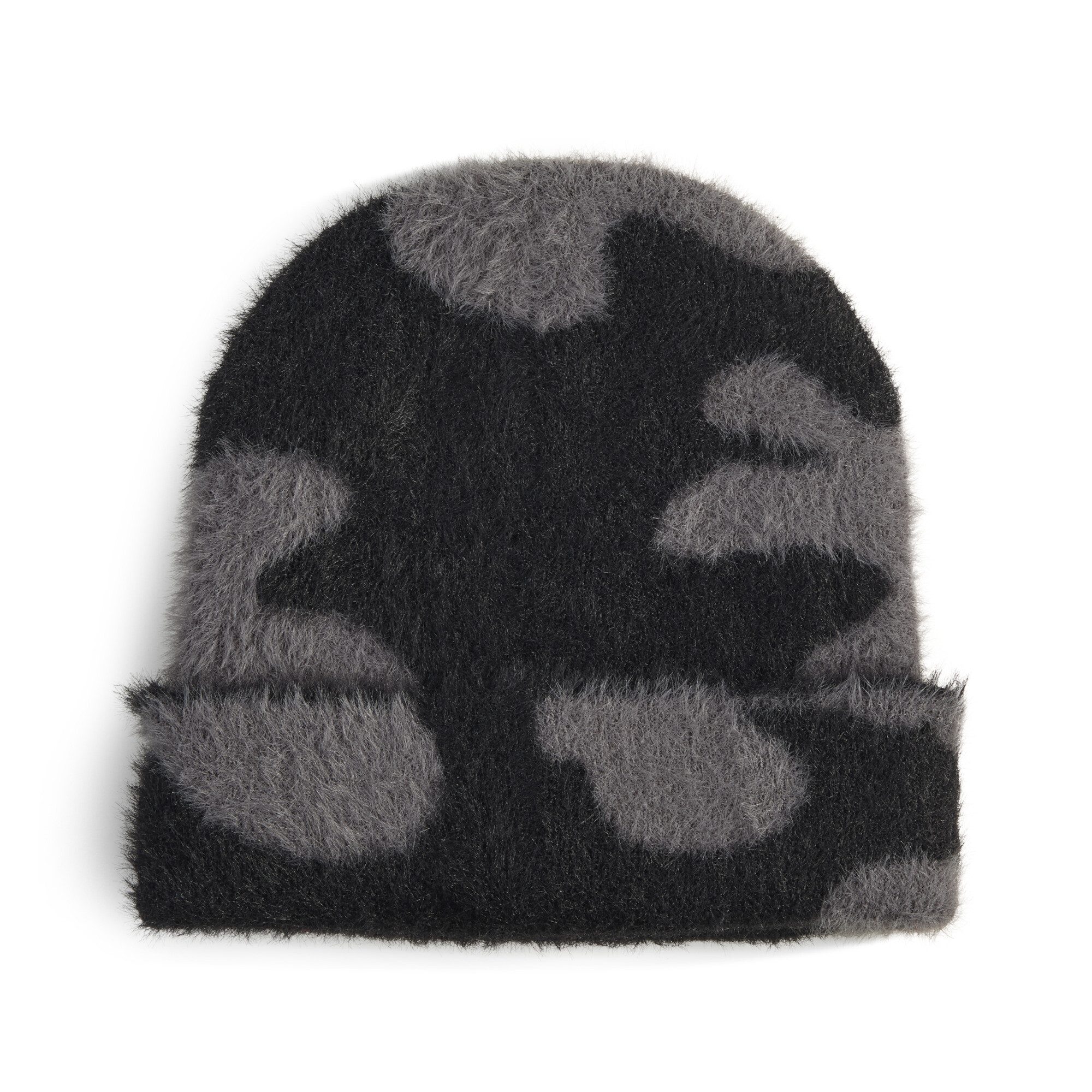 PUMA Beanie Aufgeraute, bedruckte Beanie mit mittelhoher Krone Erwachsene