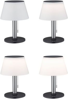 Paulmann LED Außen-Tischleuchte Lillesol, LED fest integriert, Warmweiß, LED-Board, Solar, dimmbar