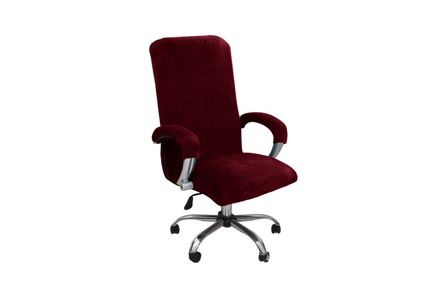 Agger Bürostuhlhusse Elastischer Bürostuhl-Bezug aus Samtplüsch – Ergonomischer, katzensicherer Schutz für Bürostühle