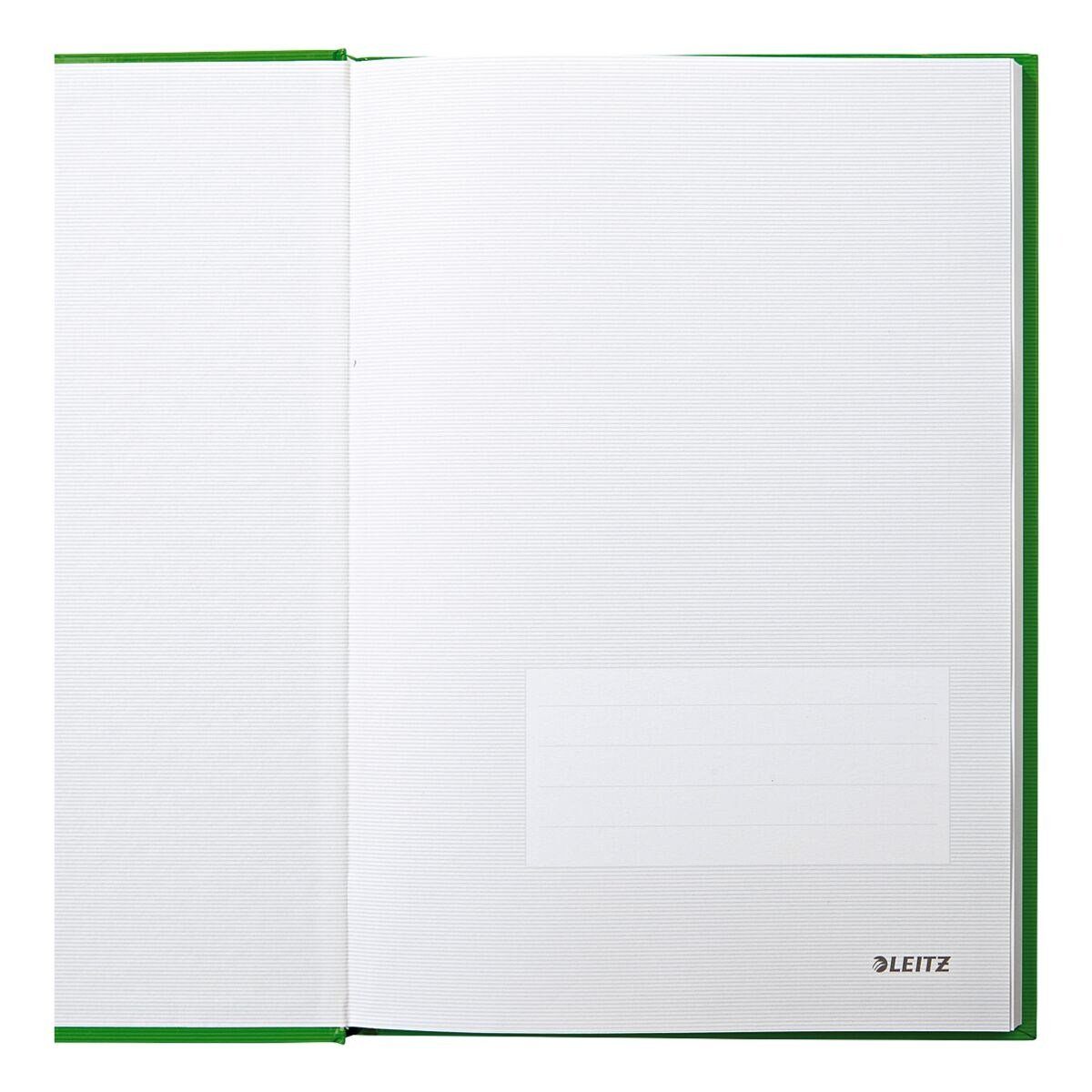 Notizbuch mit kariert, hellgrün 4666, Introseiten, LEITZ Hardcover Solid