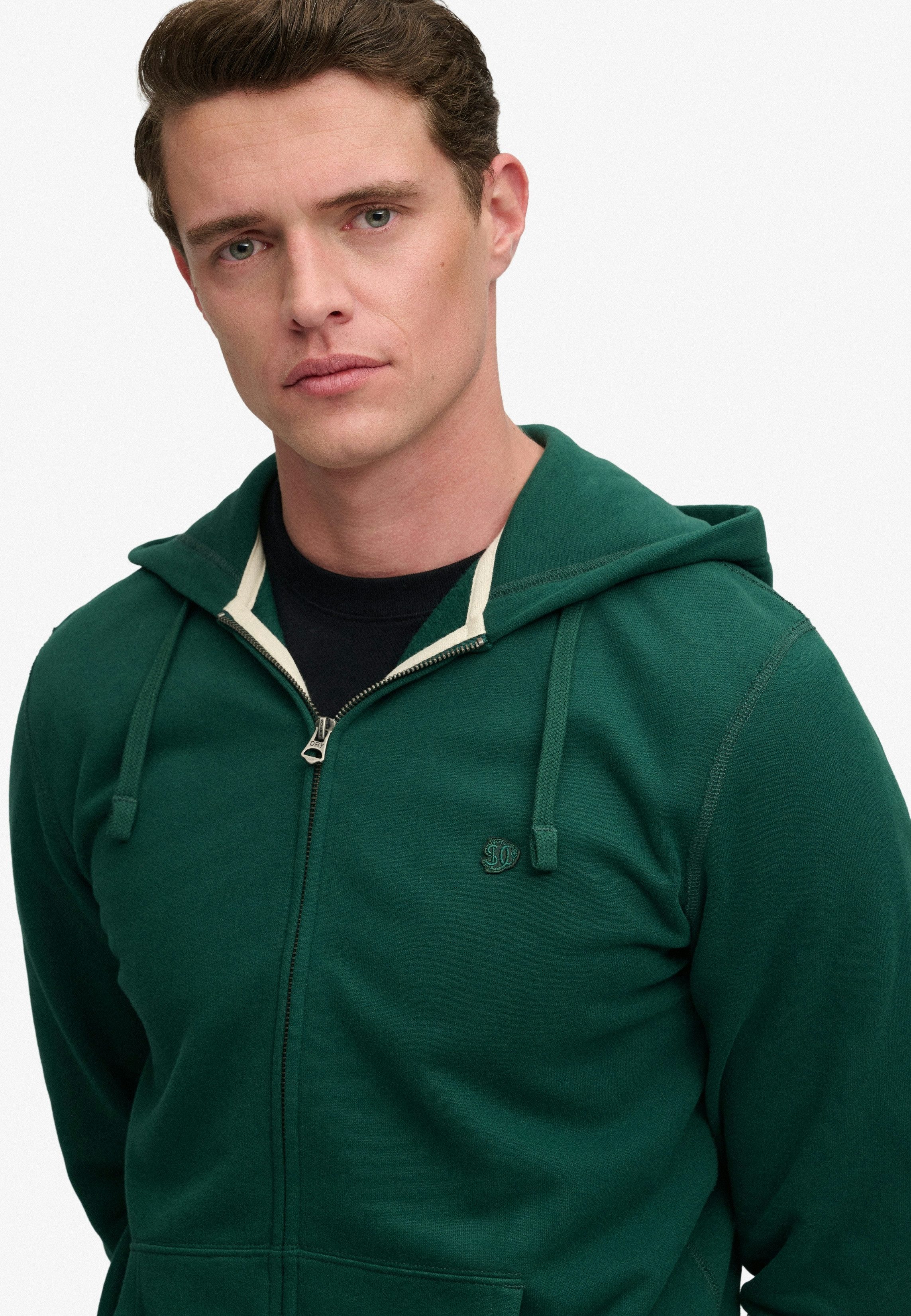 Superdry Kapuzensweatjacke ESSENTIAL SDCO LOGO ZIPHOOD Baumwollmischung, regular fit – Bild 5 von 5