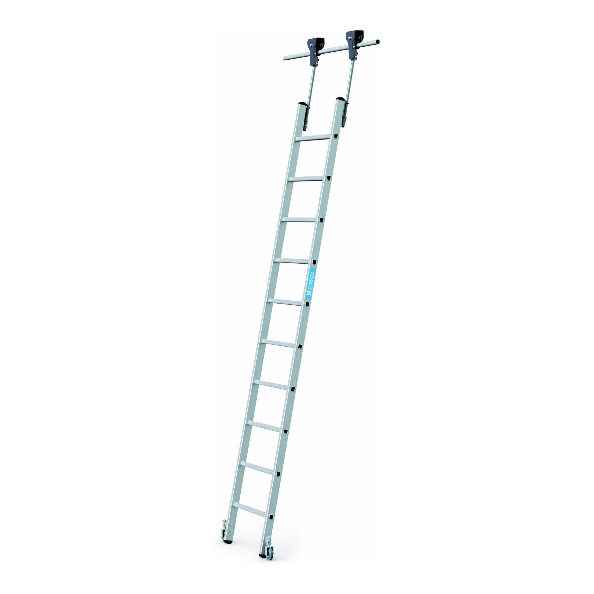 Zarges Regalleiter ZARGES Stella Trec LH - LM-Sprossen-Regalleiter 10 Sprossen