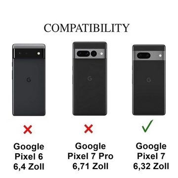 CoverKingz Handyhülle Hülle für Google Pixel 7 Handyhülle Case Hybrid Silikon Bumper Cover 16,00 cm (6,3 Zoll), Handyhülle Schutzhülle Transparent Hybrid Silikonhülle Hardcase