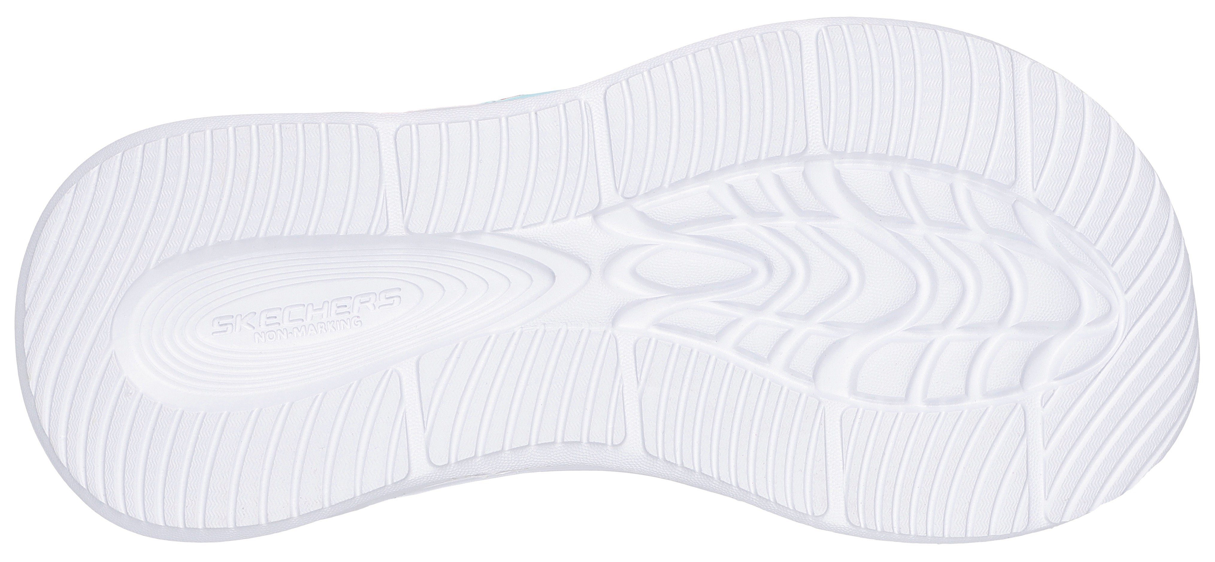 Skechers SOLA GLOW SANDAL Sandale Sommerschuh mit Klettverschluss, Größenschablone zum Download