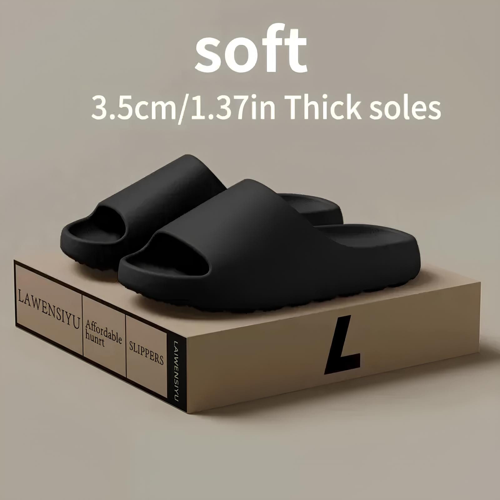 Athlix Badelatschen Rutschfest Pantoffeln Unisex Slides Damen Herren Badesandale Badesandale 3,5 cm dicke Sohle, Rutschfest, 160g leicht